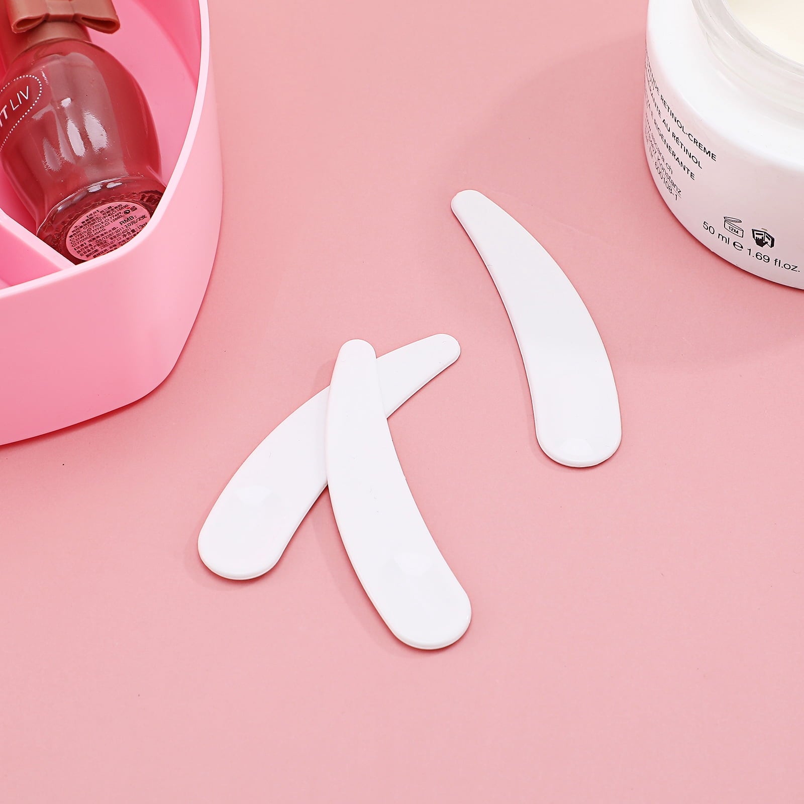 50 Pcs Mini Makeup Spatulas Cosmetic Spatulas Facial Cream Mask Mixing Spoons Makeup Scoops Beauty Skincare Tools - Image 6