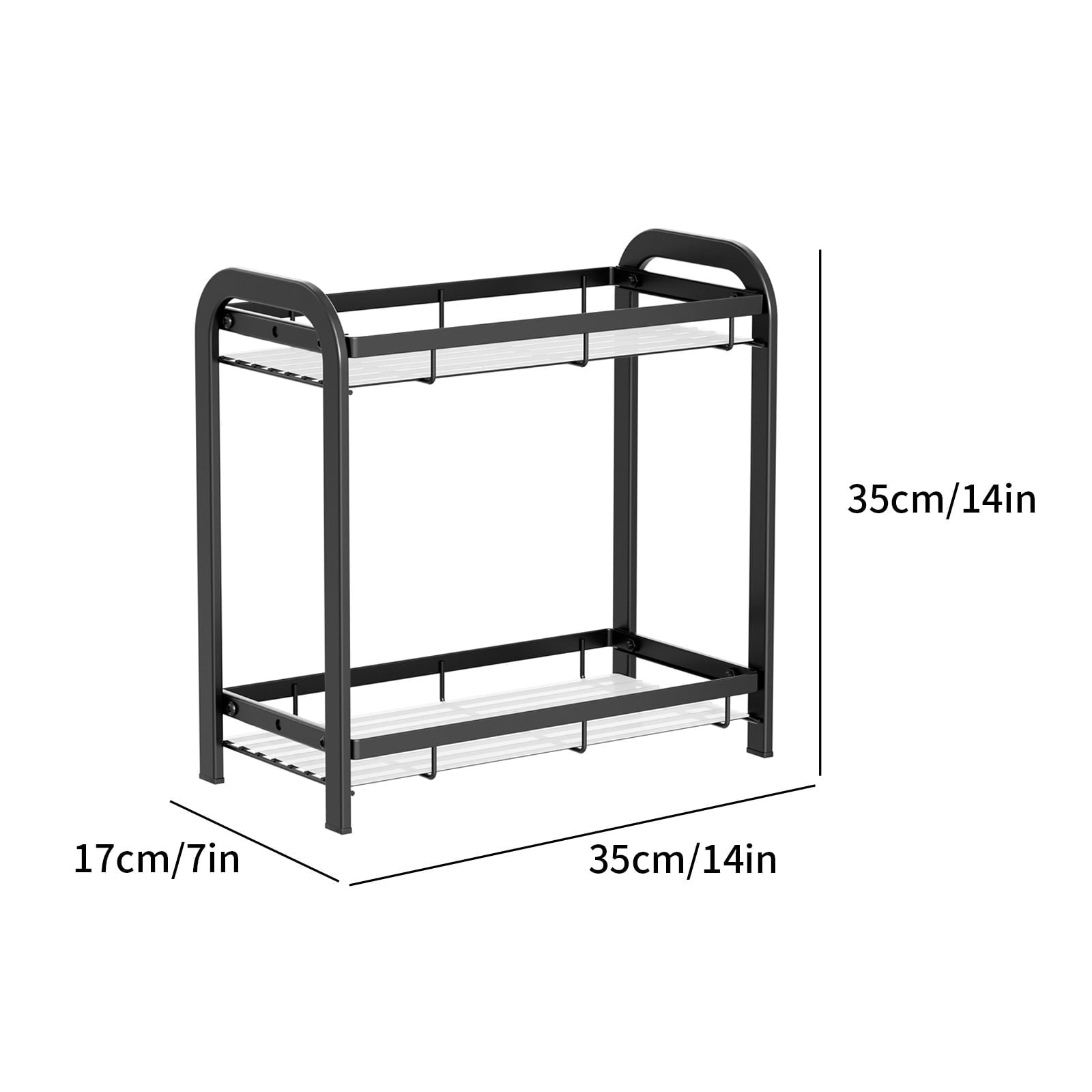 2-Tier Bathroom Counter Organizer, Vanity Tray Shelf, Bathroom Organizer Countertop, Vanity Organizer Bathroom Tray, ... - Image 3