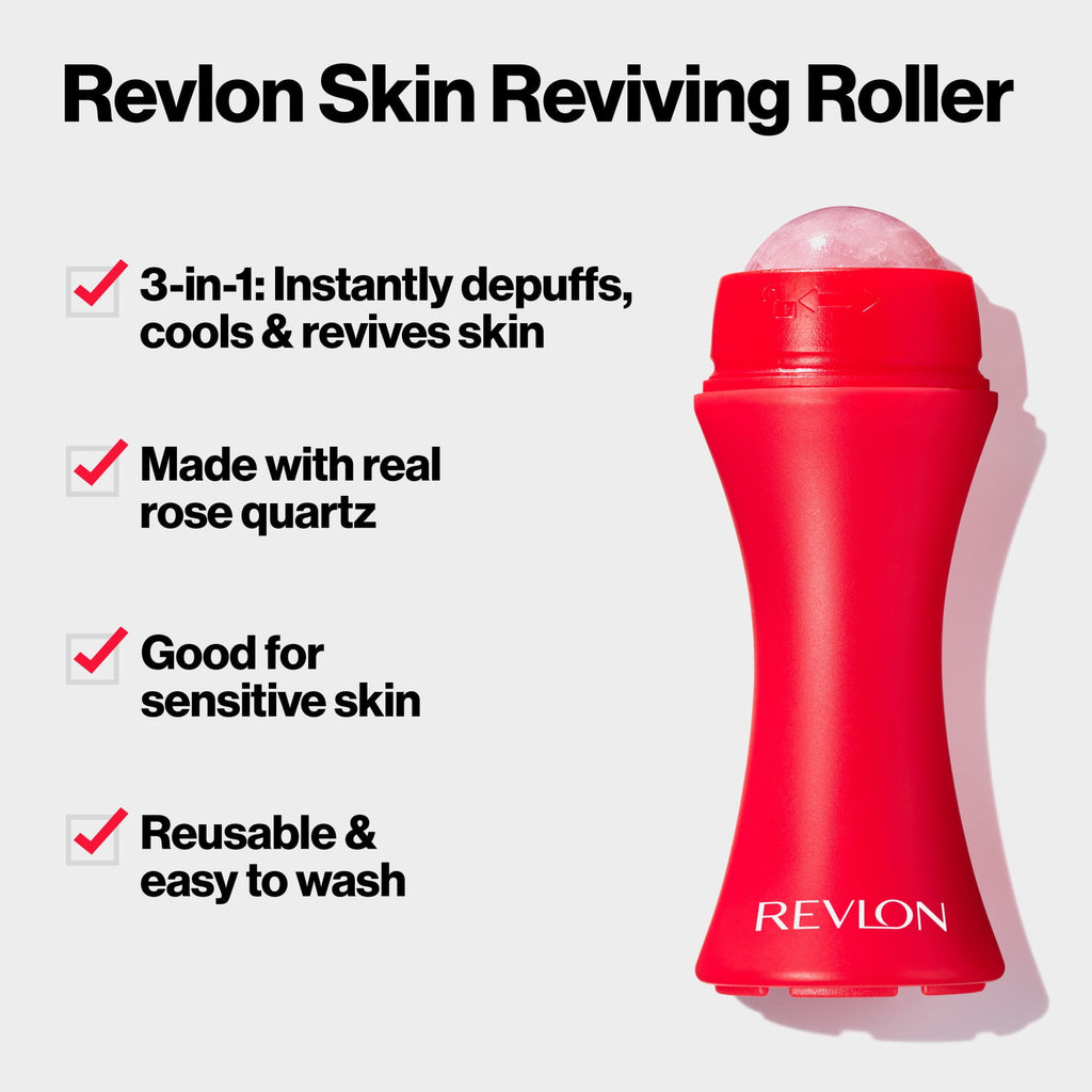 Reusable Real Rose Quartz Skin Reviving Roller - Image 3