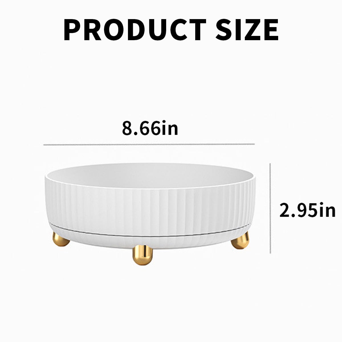Makeup Perfume Organizer Tray 360 Degree Rotating Lazy Susan Skincare Lotion Organizer Spinning Cosmetics Storage for... - Image 3
