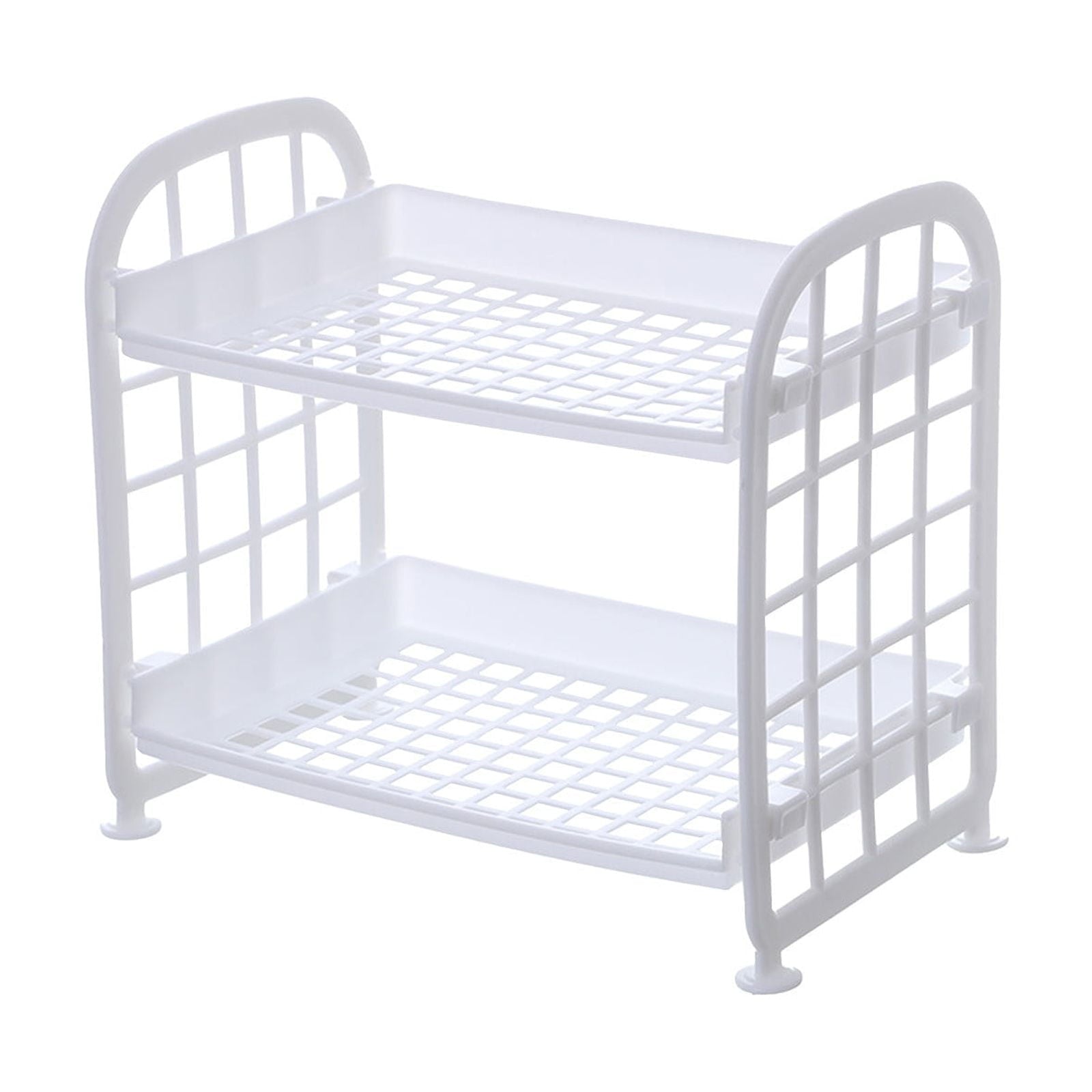 Table Shelf Organizer, Cosmetic Stationery Storage Holder, 2-Tier Multifunctional Plastic Shelf, Makeup Organizer, fo... - Image 2