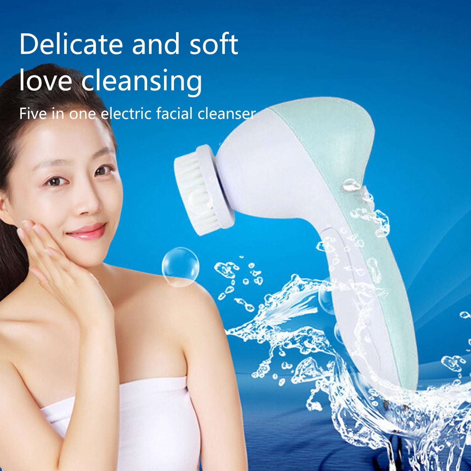 Facial Cleansing Brush, Electric Face Scrubber Rechargeable Exfoliator, Rotating Cleanser for Exfoliating, Massaging ... - Image 6