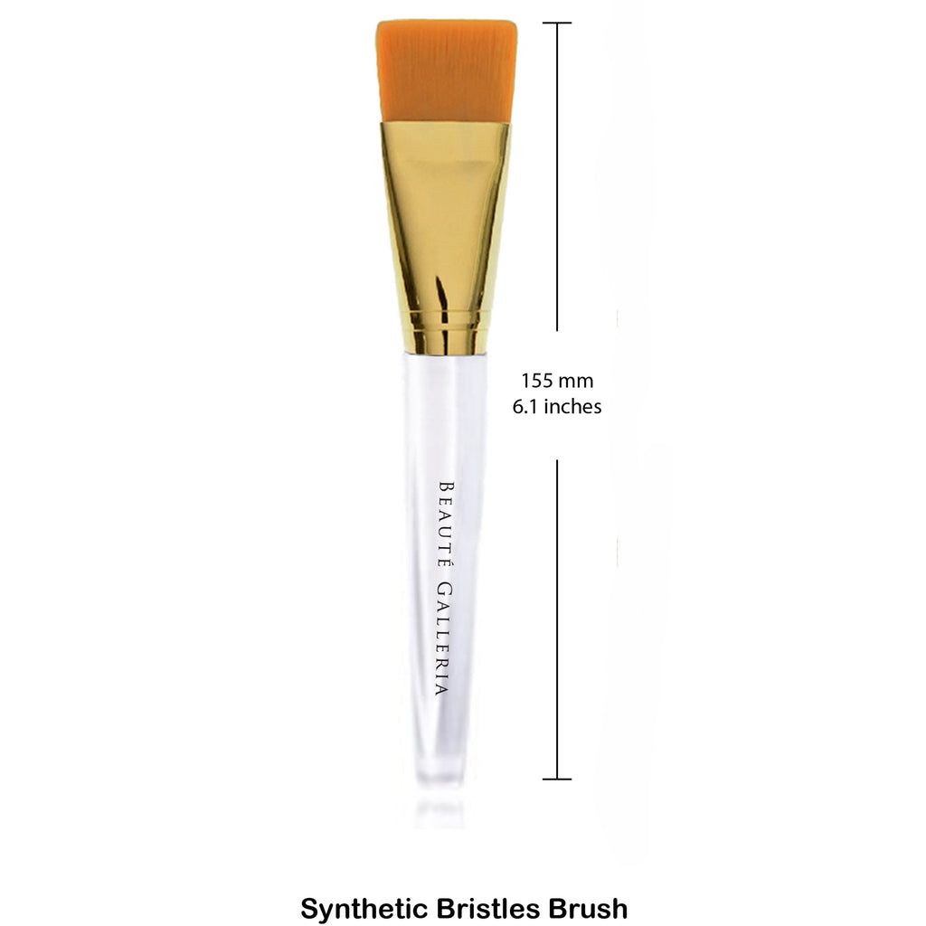 Nylon Bristles Facial Mask Brush Tool, for Face and Neck Mask, Mess-Free Home Spa Applicator, 1 Pack - Image 3