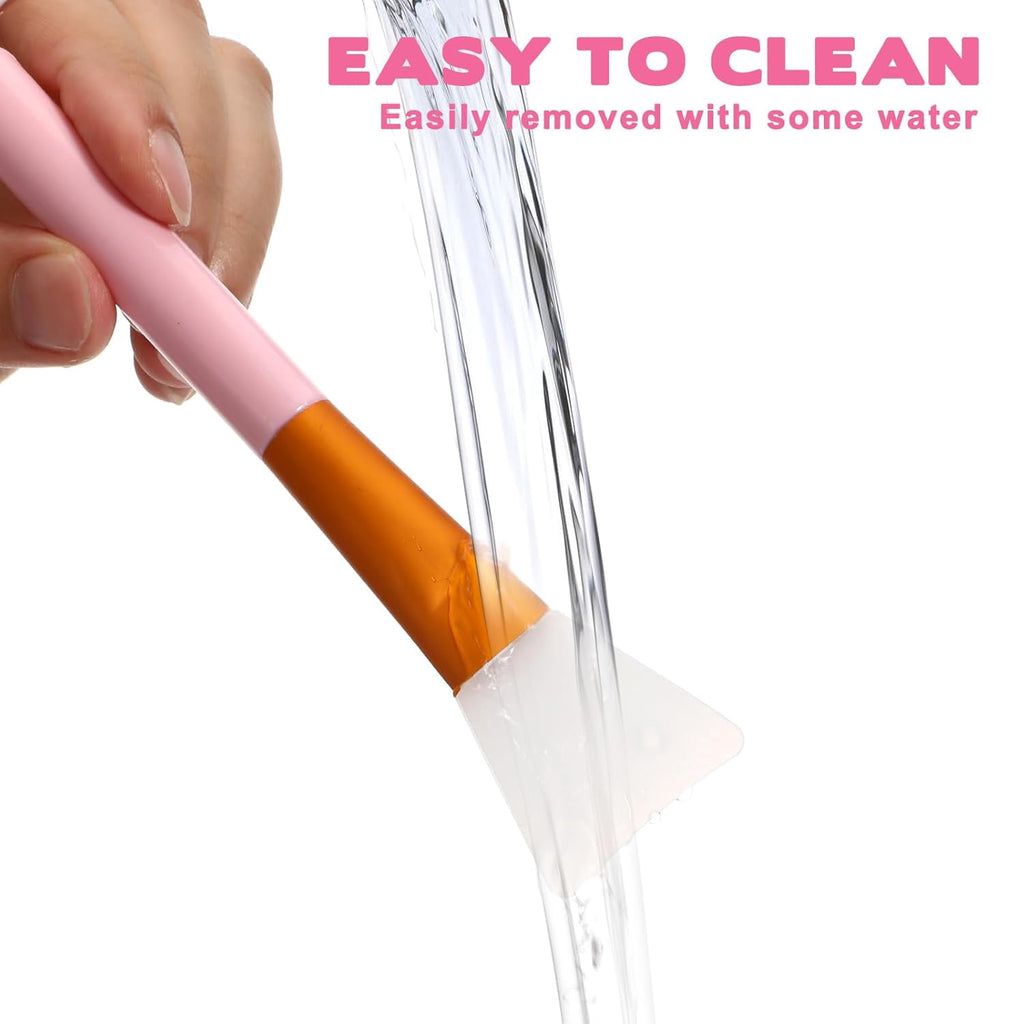 4 PCS Face Mask Applicator Tool, Silicone Flexible Face Mask Spatula, Exfoliating Facial Brush for Facial Mud, Clay M... - Image 5