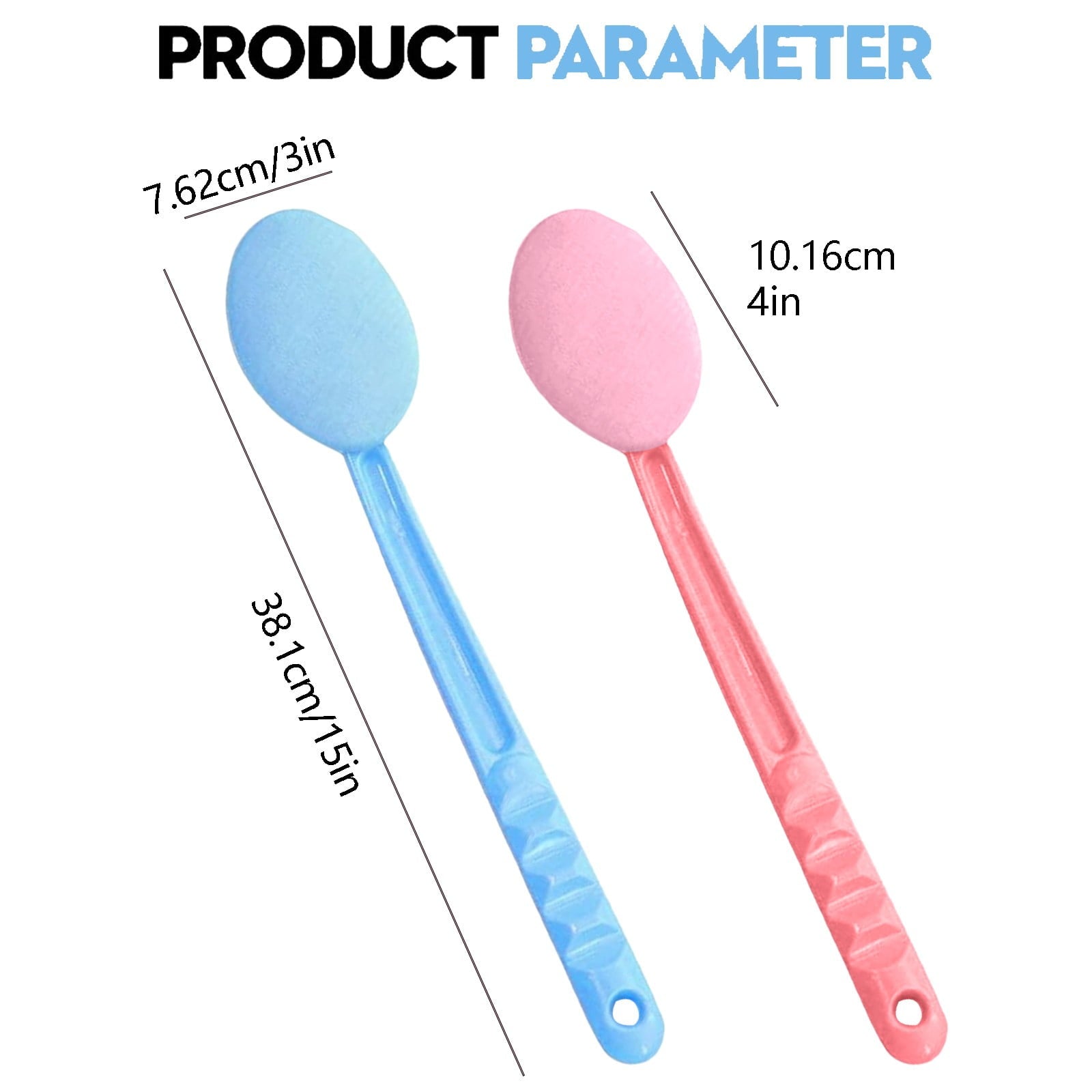 2 Pcs Back Lotion Applicator with Long Handle, Easy Reach Body Lotion Applicator for Back, Feet, 15inch - Image 2