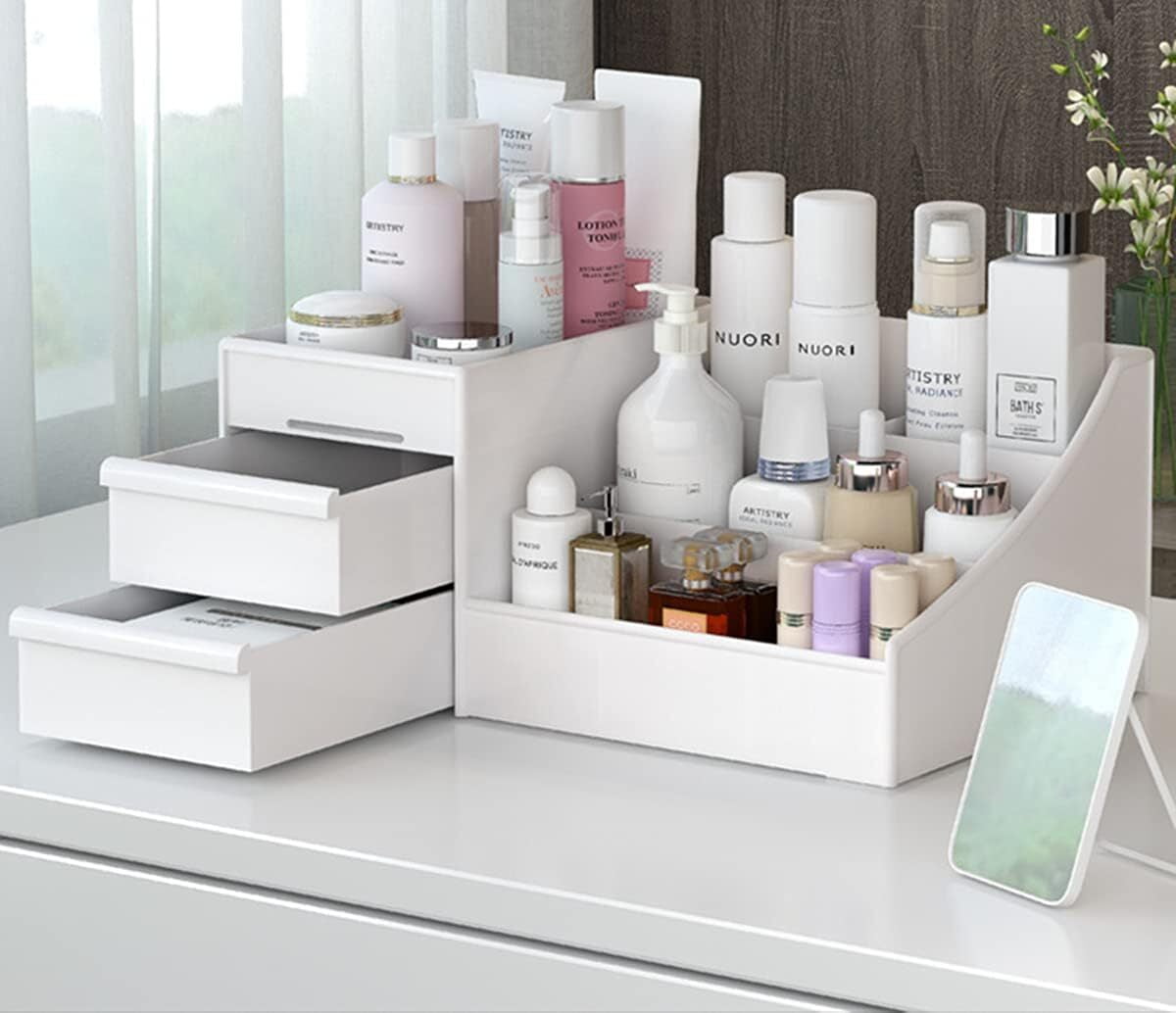 Makeup Organizer with Drawers, Cosmetic Storage for Dresser Vanity and Bathroom Countertop, Beauty Holder for Lipstic... - Image 5