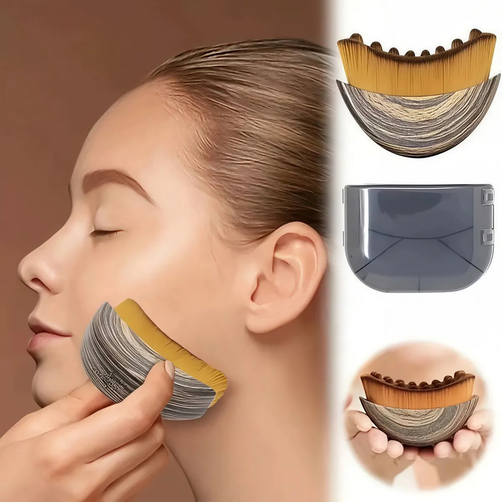 DOAHKSCL Facial Massage Brush, Soft Silicone Lymphatic Drainage Tool for Face Sculpting, Contour & Skin Care - Image 3