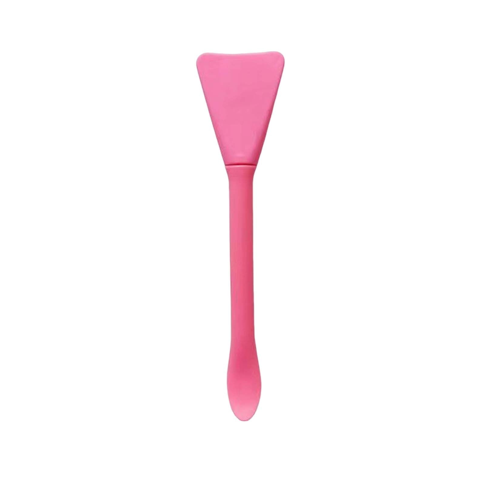Deep Pink Silicone Dual Head Mask Brush, Applicator with Spatula for Face Masks and Creams, Reusable Makeup Tool for Easy Skincare Applicati - Image 6