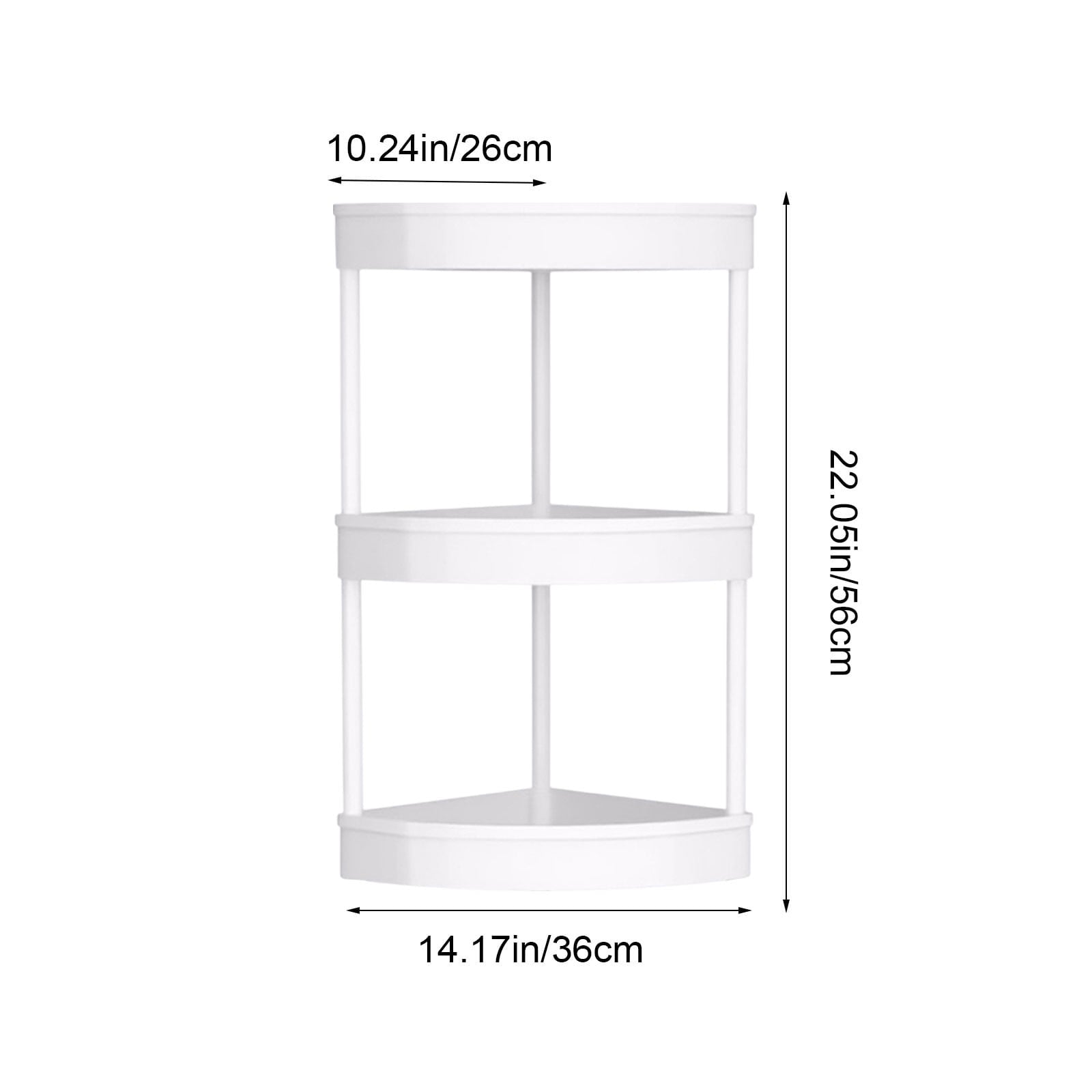 Miogawg Corner Bathroom Counter Organizer, Vanity Organizer Corner Shelf, Skincare, Makeup Countertop Organizers, Kitchen, Bathroom Counter - Image 3