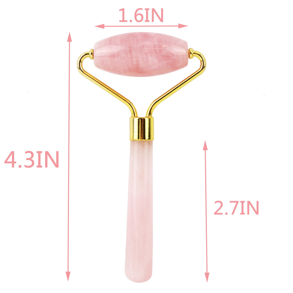 XXXXX Pink Jade Rose Quartz Face Facial Roller Anti-Aging Roller Premium Authentic Jade Stone Massager GREAT BEAUTY GIFT - Image 6