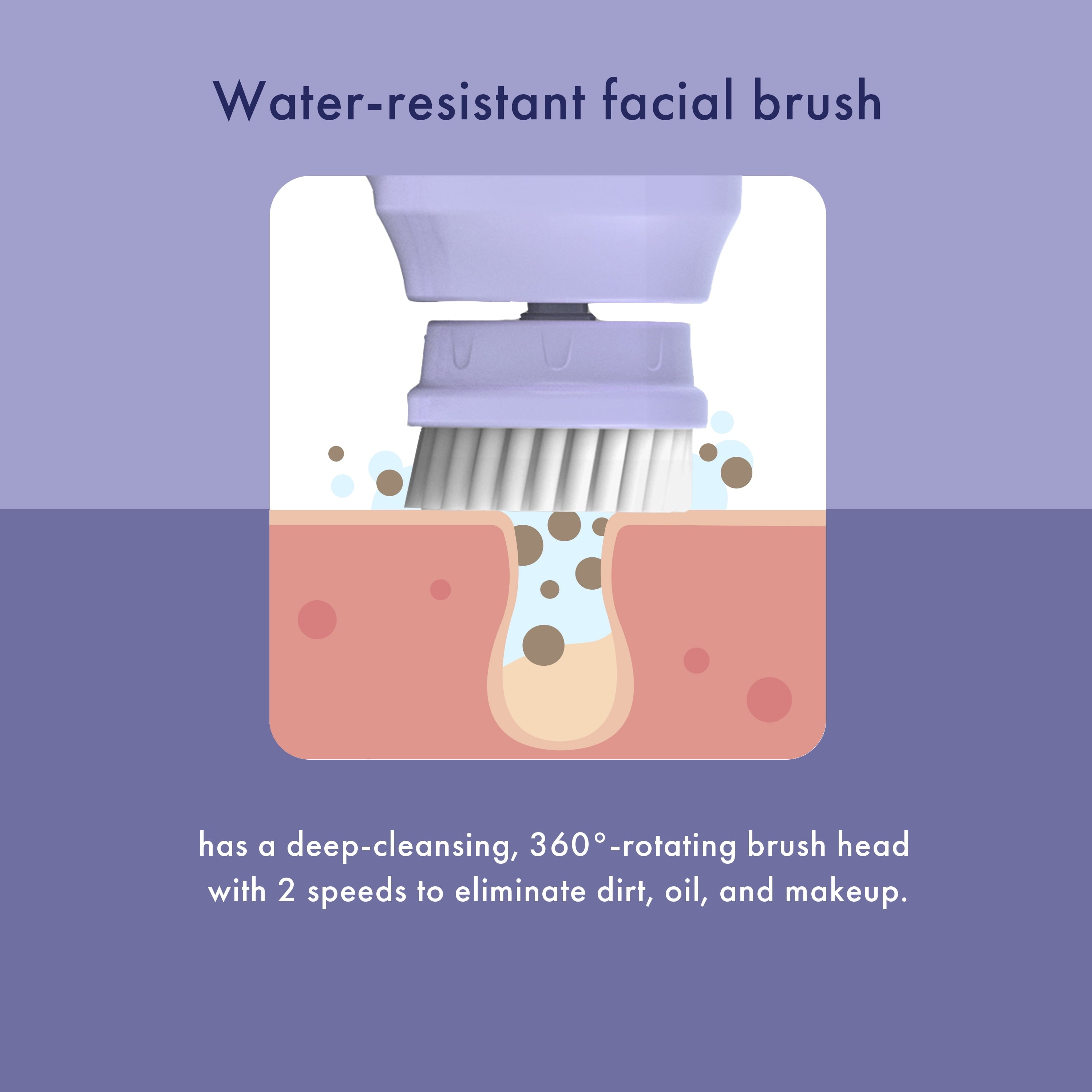 Conair True Glow Battery-Operated Facial Cleansing Brush, 3 Pieces - Image 4