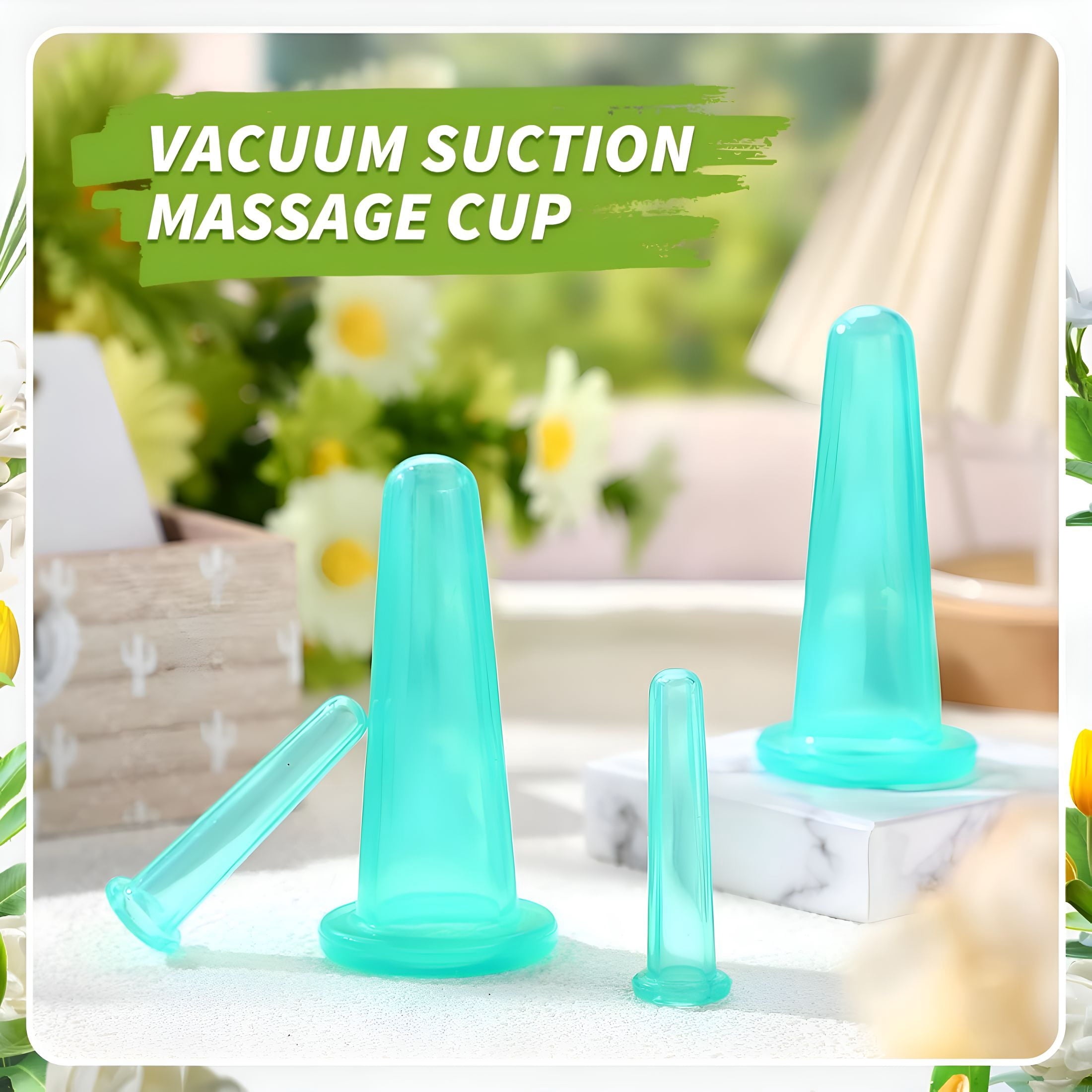 OITY 4 Pcs Face Cupping Set,Facial Cupping Set for Face And Eye Massage,Silicone Massage Vacuum Anti Aging Beauty Tool Facial Care - Image 4