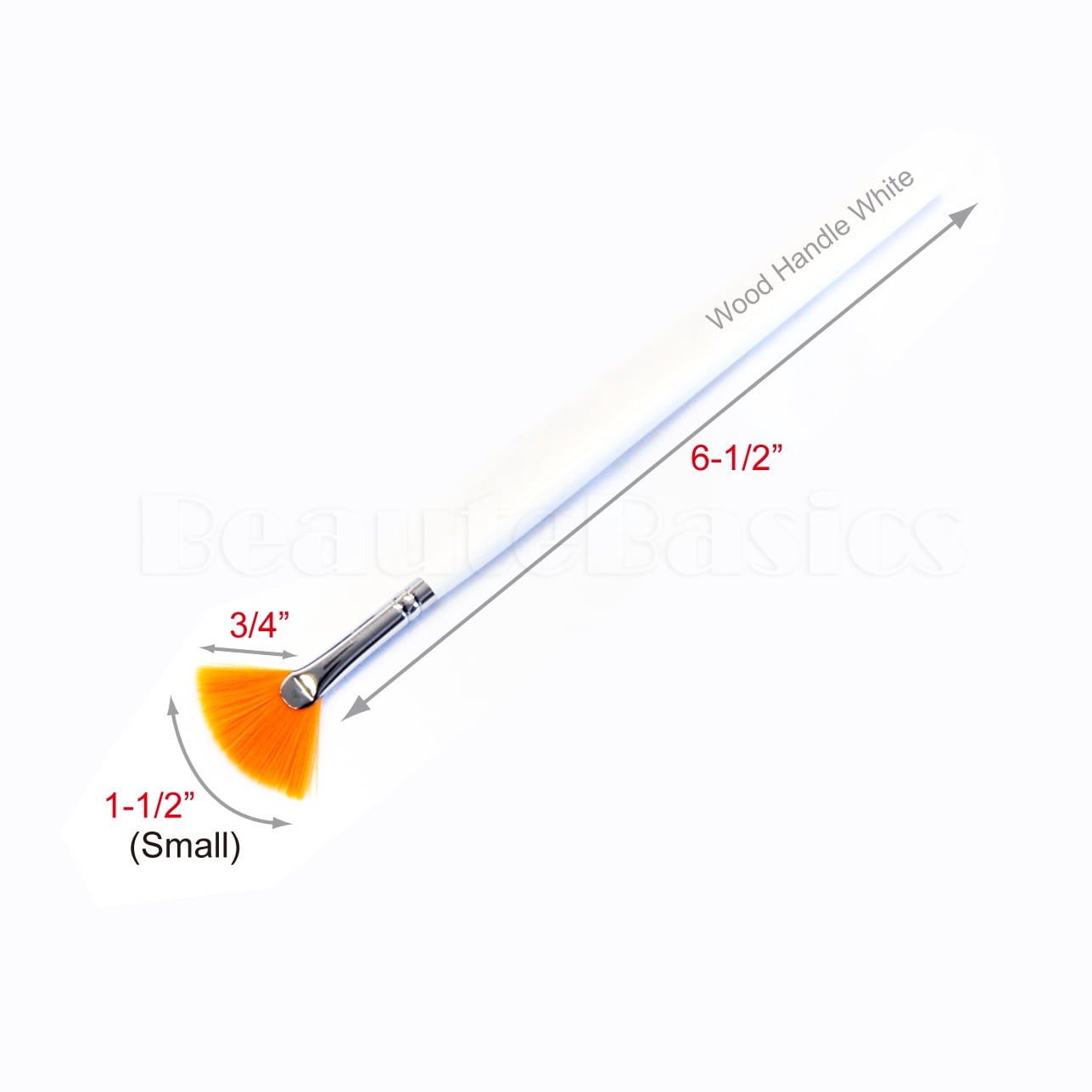 2-Pc Small Fan Mask Brush and Glass Mixing Bowl Set - Facial Glycolic Peel Skin Care - Image 3