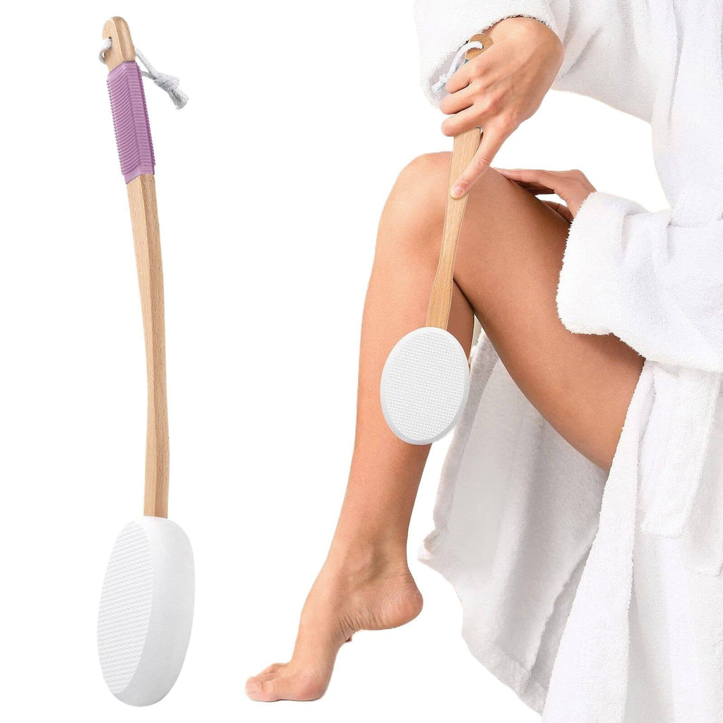 Lotion Applicator for Back, Feet with 18" Curved Handle, Back Sunscreen Applicator for Kids, Elderly, Women, Apply Sk... - Image 2