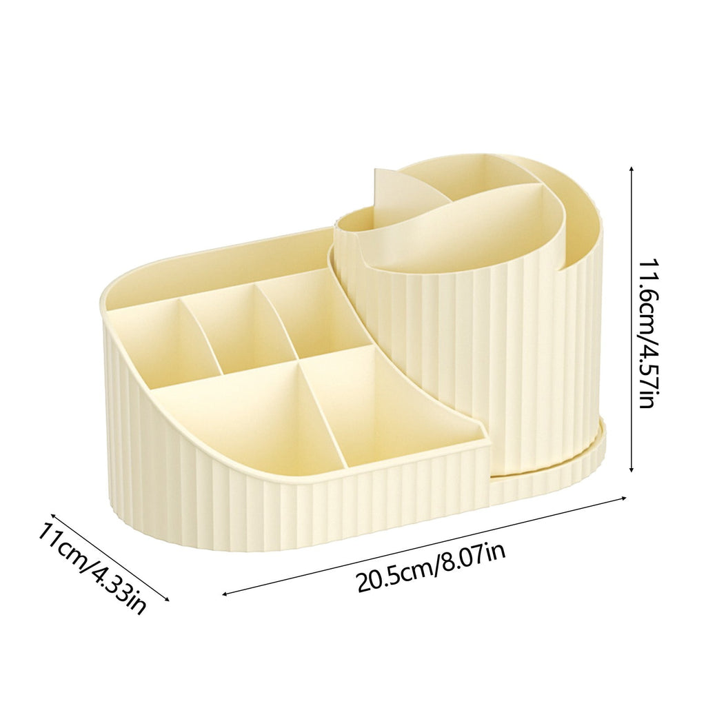 for Vanity with Rotating Brush Holder, Cosmetic Storage, Spinning Skincare , Countertop , Display Case - Image 3