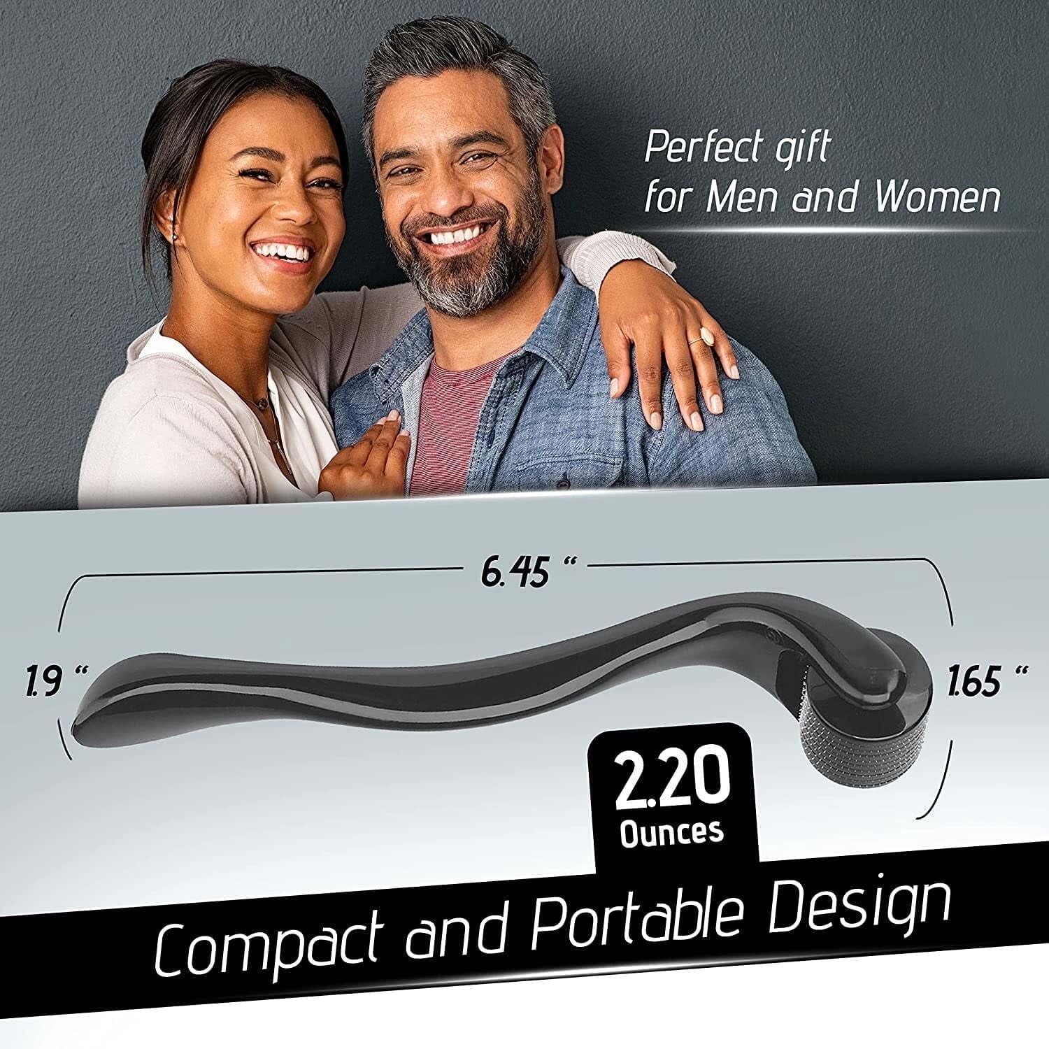 3 Pack Beard Roller Facial Roller Massage Tools Set for  Face Care, Body, Beard and Hair - Image 2