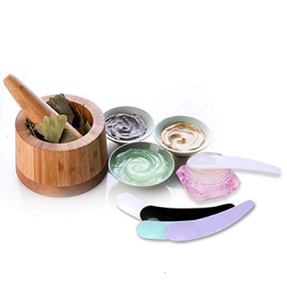 100-Pack Mini Makeup Mask Spatulas Disposable Curved Cosmetic Scoops for Hygienic Application of Facial Creams, Masks...