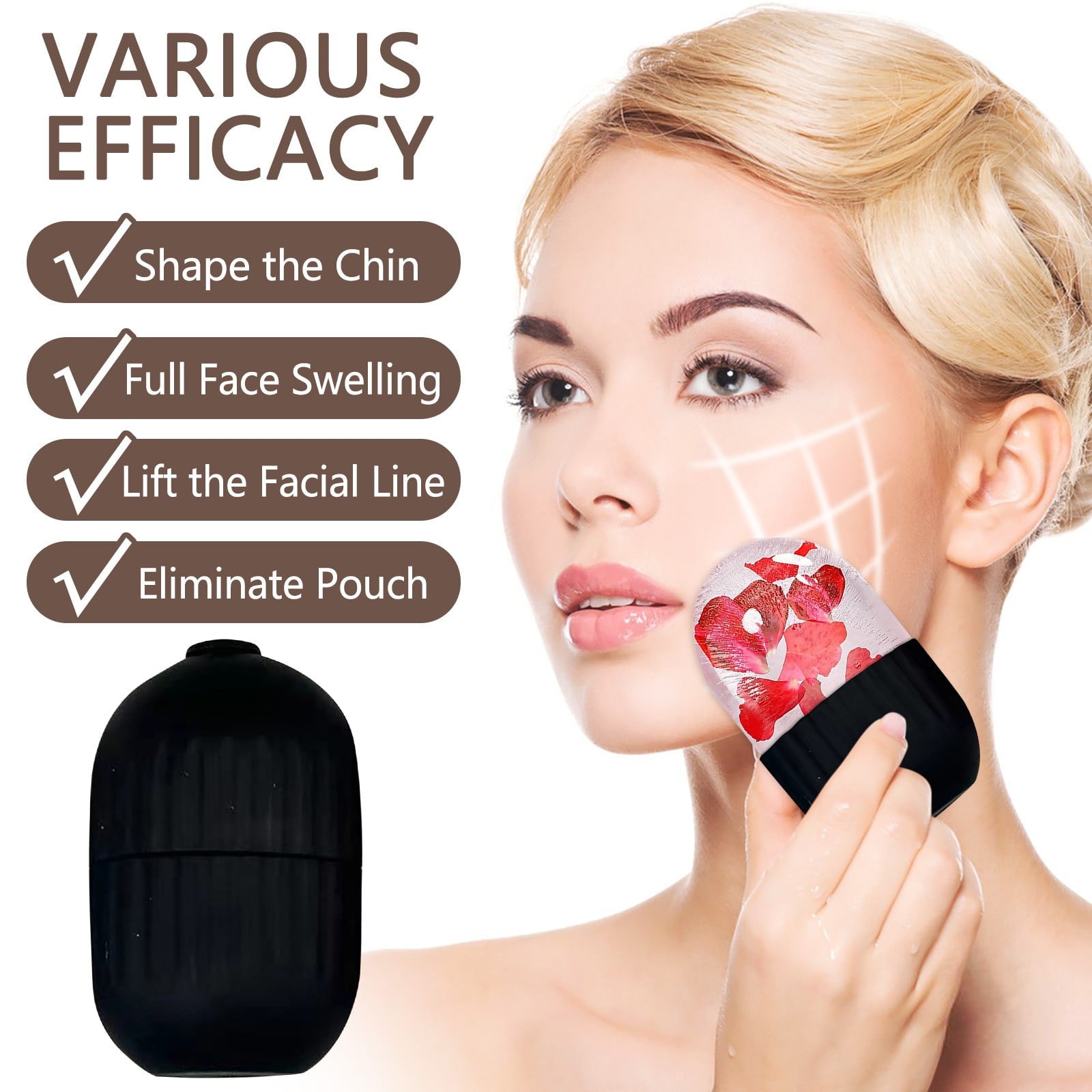 Ice Roller for Face and Eye Facial Ice Roller for Facial Ice To Fine Lines Bright Enhance Natural for Valentine's Day... - Image 5