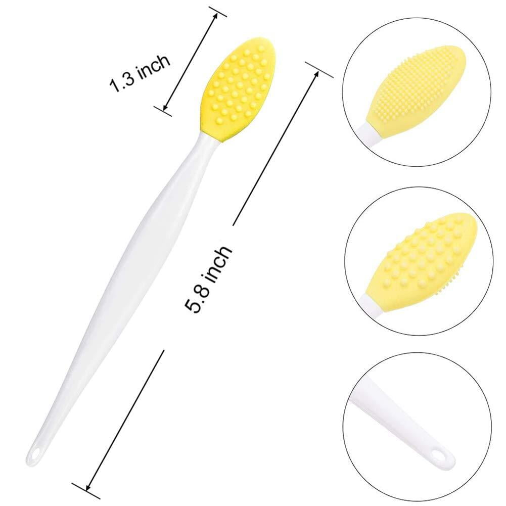 10 Pcs Facial Cleansing Brush, Lip Scrub Brush,Silicone Face Mask Brush for Face Scrubber & Lip Scrubber, For Massagi... - Image 4
