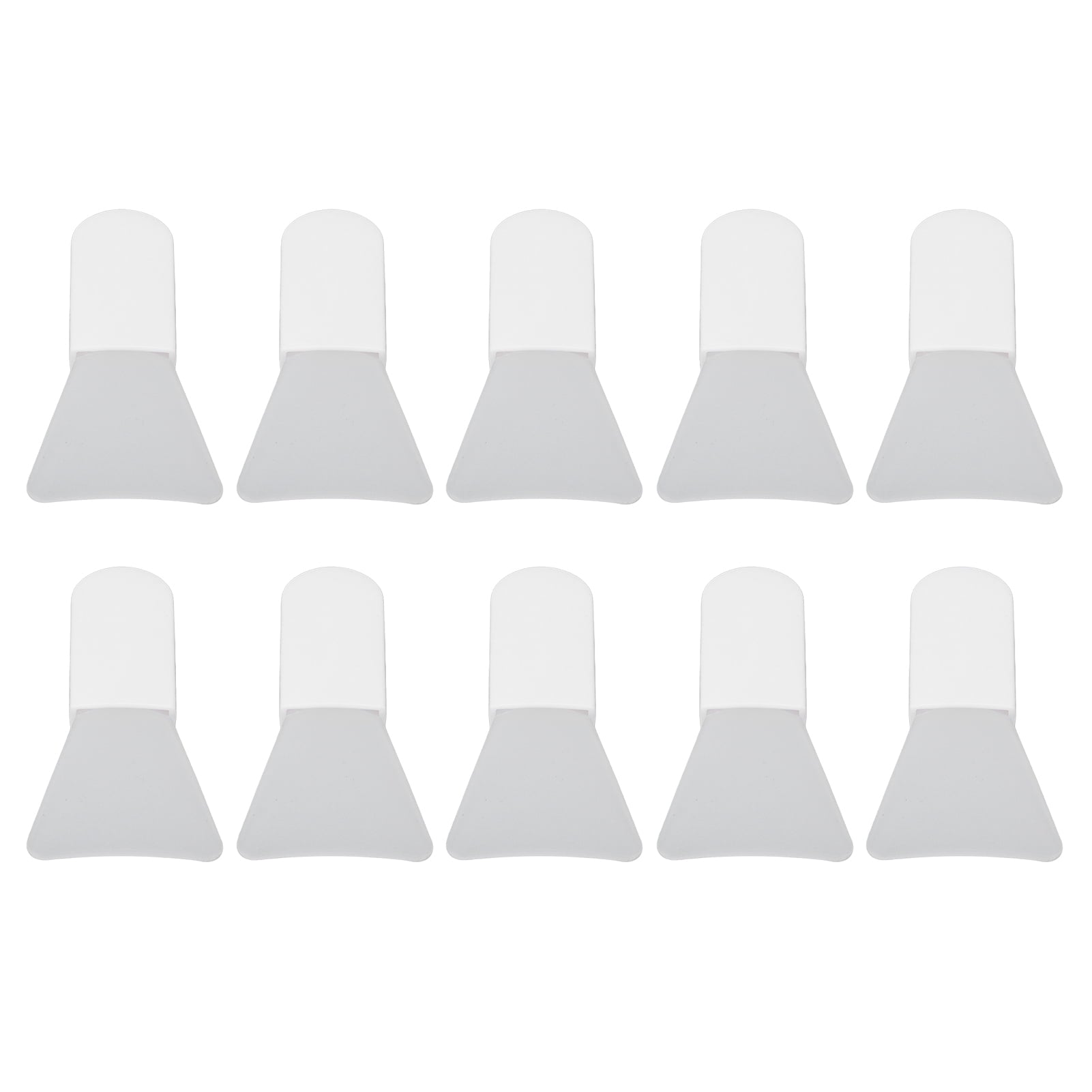 10pcs Silicone Facial Mask Applicator Set, Mini White Soft Mask Brush for Mud Mask, Eye Mask, Body Lotion, Short Hand... - Image 2