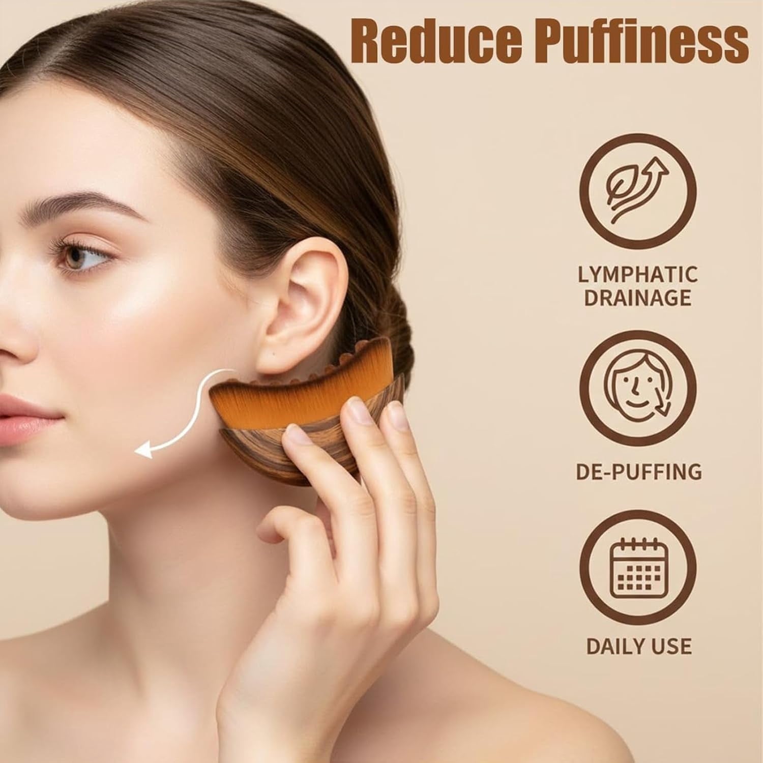 for Lymphatic Drainage,Gua Sha for ,Lymphatic Contour Eliminate Puffiness,Lifting and Firming,Sculpting, Improves Ski... - Image 3