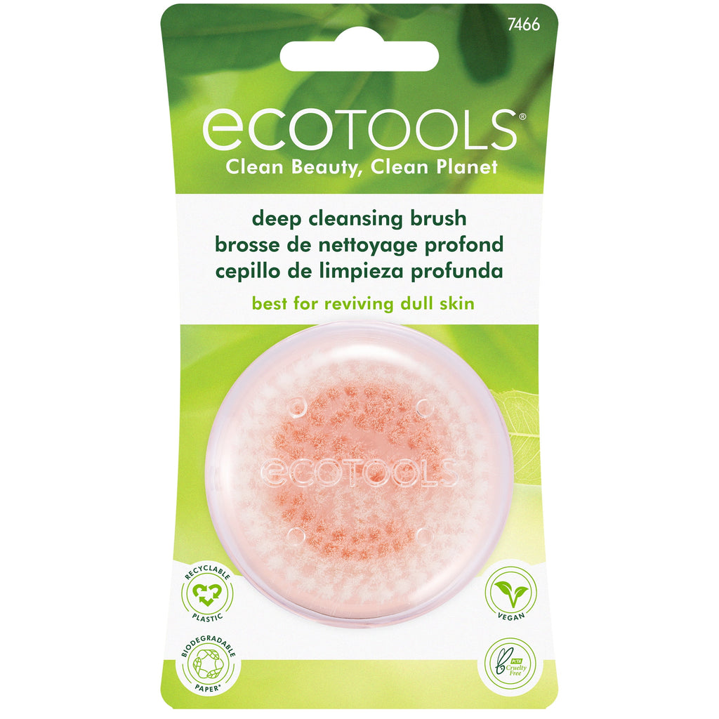 EcoTools Deep Cleansing Facial Brush, for Cleansers, Removes Oil & Dirt, Colors May Vary, 1 Count - Image 3
