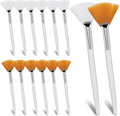 14 Pcs Fan Brushes For Facial, Soft Makeup Brushes Esthetician Makeup Cosmetic Multi Use, Mask Acid Applicator Esthet...