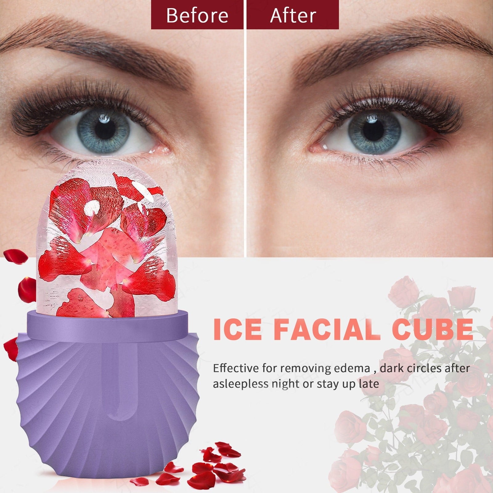 Ice Roller for Face, Face Massagers Tool, Ice Face Roller Ice Roller For Face Eyes And Neck Naturally Conditioning An... - Image 5