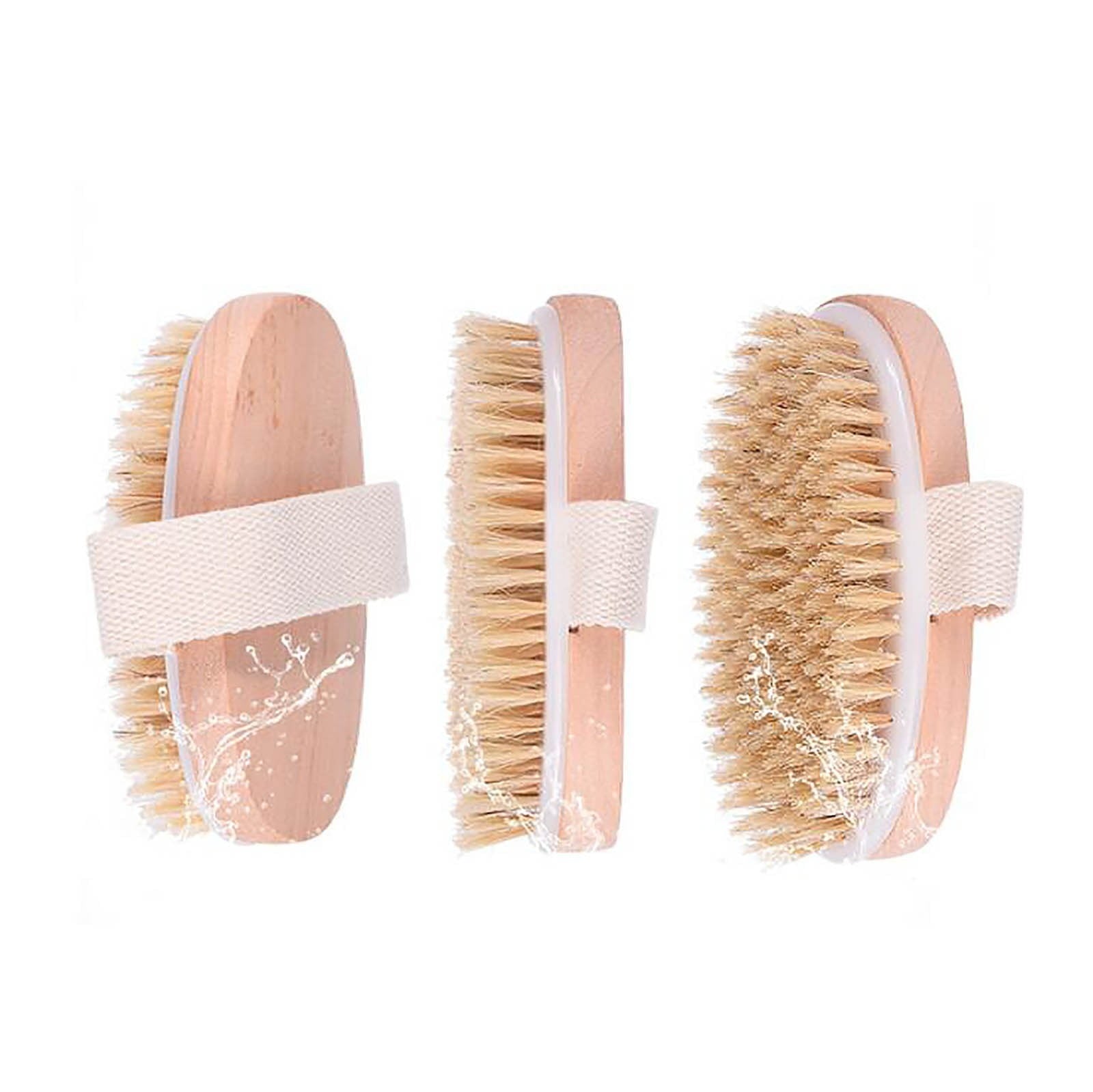 Natural Bristle Face Brush, Dry Exfoliation Brush, Gentle Facial Cleansing Tool for Removing Dead Skin and Minimizing... - Image 4