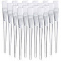 16-Pack Facial Mask Brush Makeup Fan Brushes, Soft Face Mask Brush Applicator with Plastic Handle, Nylon Masks Brushe...