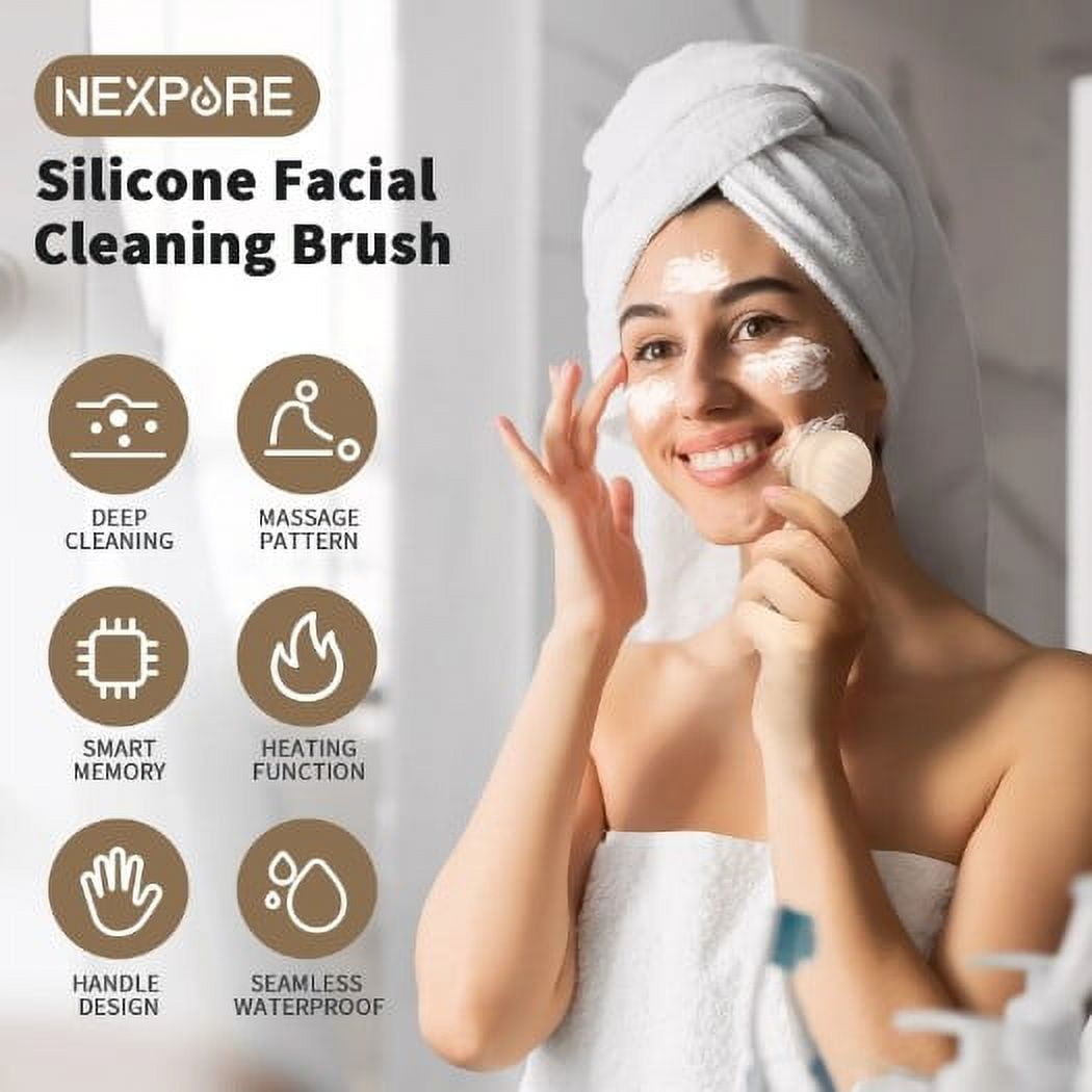 Charging Silicone Facial Cleansing Device Miniature Pore Cleaner Infusion Nourishment Beauty Tool - Image 2