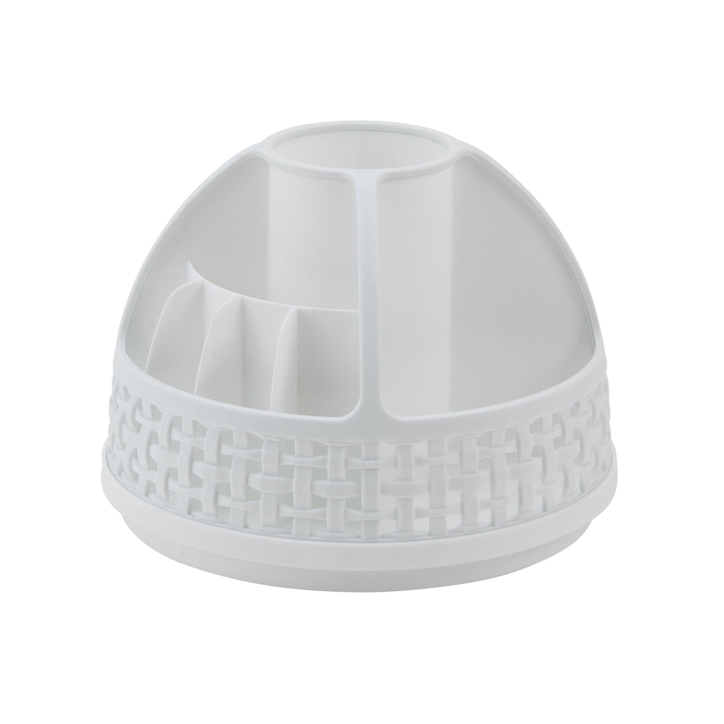 Thinkspace Beauty Rotating Cosmetic Organizer, White - Image 5