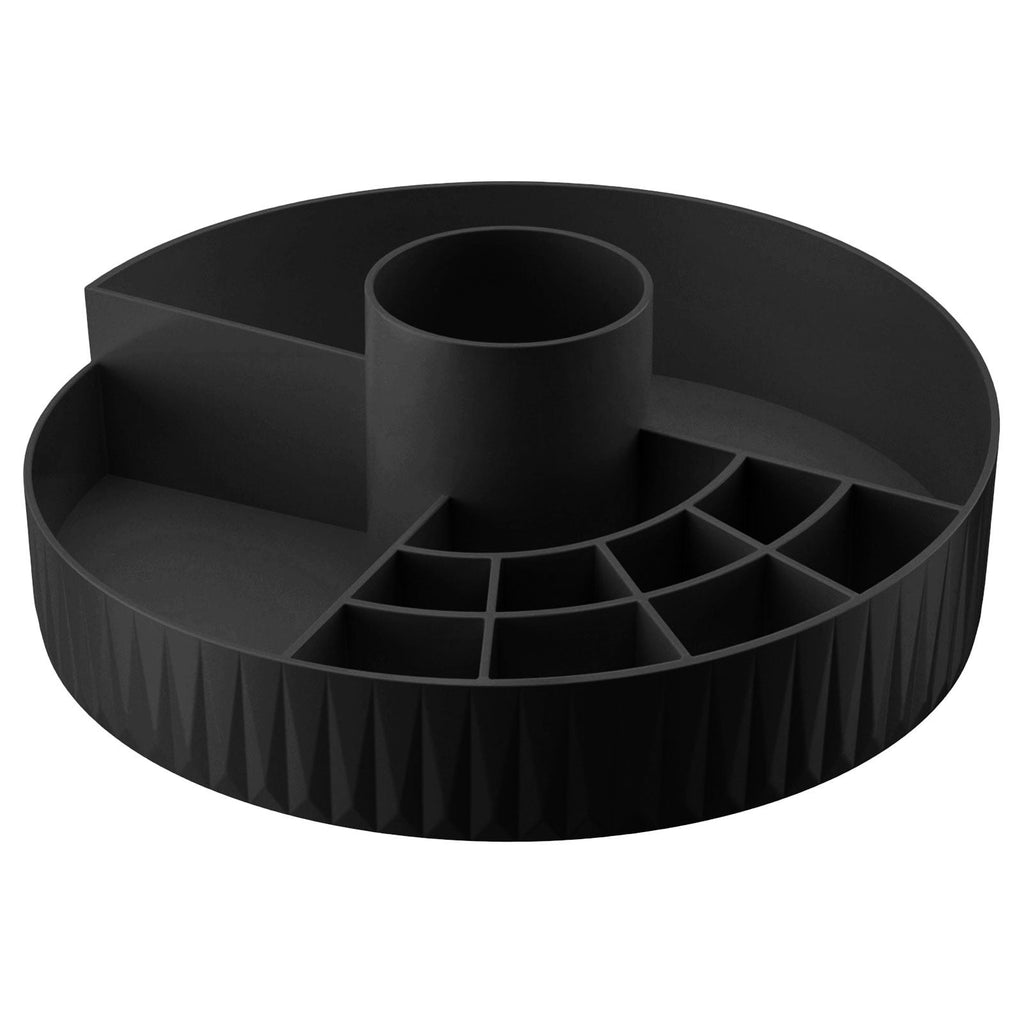 360-Degree Rotating Makeup Organizer with Brush Holder - Cosmetic Storage Box for Skincare, Perfume & Makeup on Dress... - Image 2