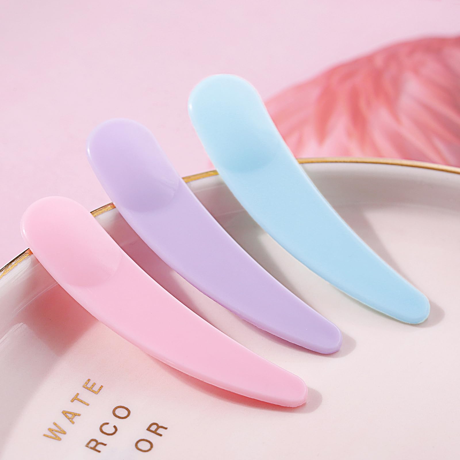 Emlimny 200 Pcs Disposable Mini Spoon for Makeup, Plastic Cosmetic Scoops Mixing Paddles for Sampling Cream, Lip Gloss, Mini Spatula for Fou - Image 5