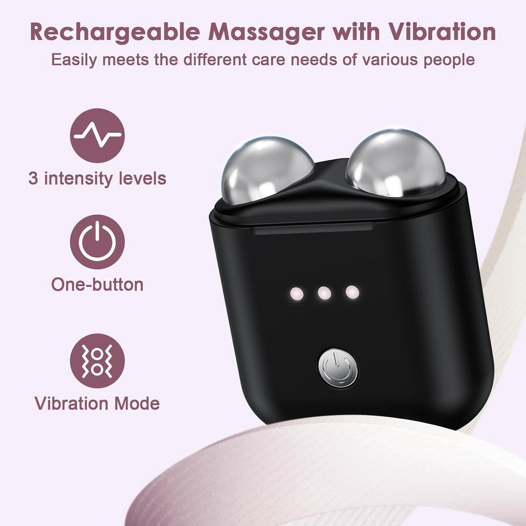 Microcurrent Facial Device, Mini Microcurrent Face Lift Device for Face Lifting and Facial Sculpting, Portable Facial Roller Massager Tool f - Image 6