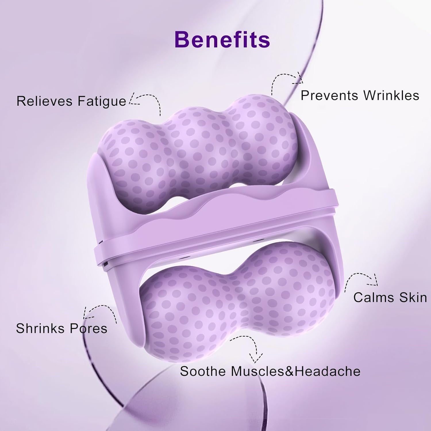 Ice Roller for Face,2-in-1 Dual-Sided Cooling Facial Massager for Puffiness Relief,Skin Tightening,Wrinkle Reduction,... - Image 6