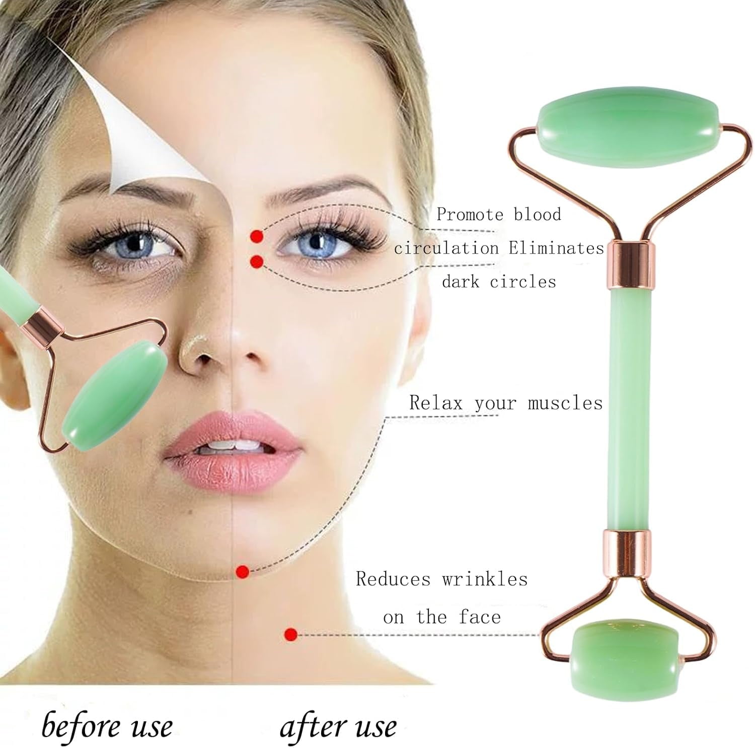 2pcs Tool Valentine's Day Gift, Includes Roller and Set Massage Tool Jawline Sculptor Contour Sculpting Tool for Your... - Image 4