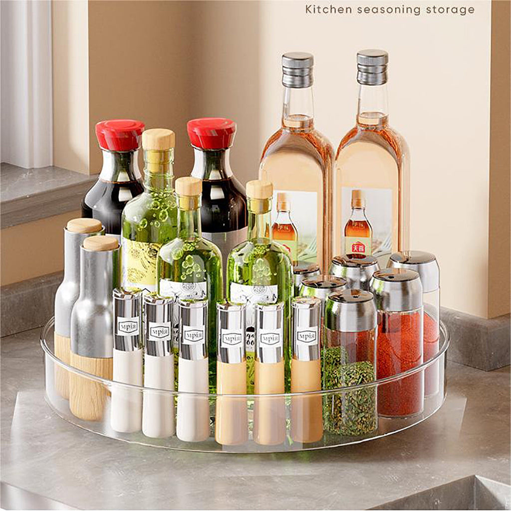 360 Rotating Makeup Organizer, Clear Acrylic Cosmetic Storage Turntable for Skincare, Perfume & Lipstick, Round Spinn... - Image 4