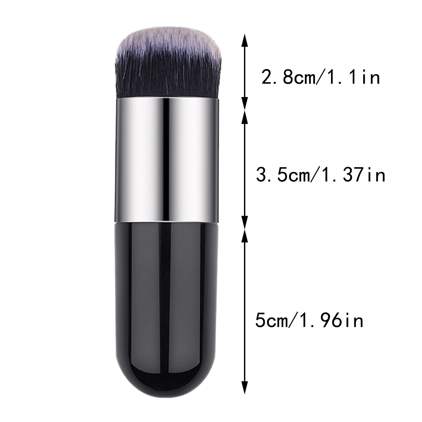 Cosmug Makeup Brushes Mini Brush Foundation Brush Makeup Brush Beauty Tools Round Silver Foundation Brush Brush, Makeup Brush Tool Clearance - Image 3