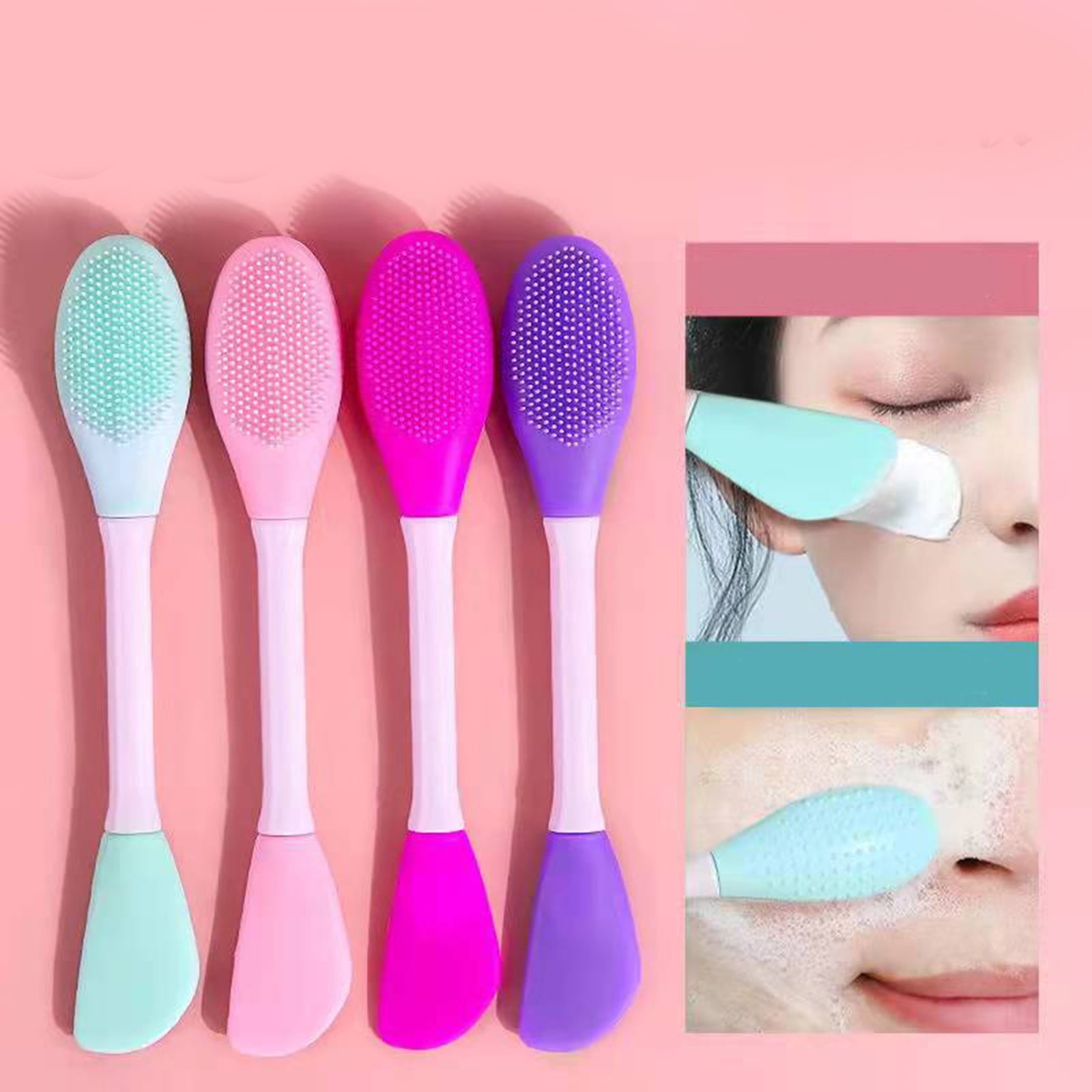 Double Head Silicone Facial Cleansing Tool for Deep Pore Exfoliation and Blackhead Removal Massager - Image 6