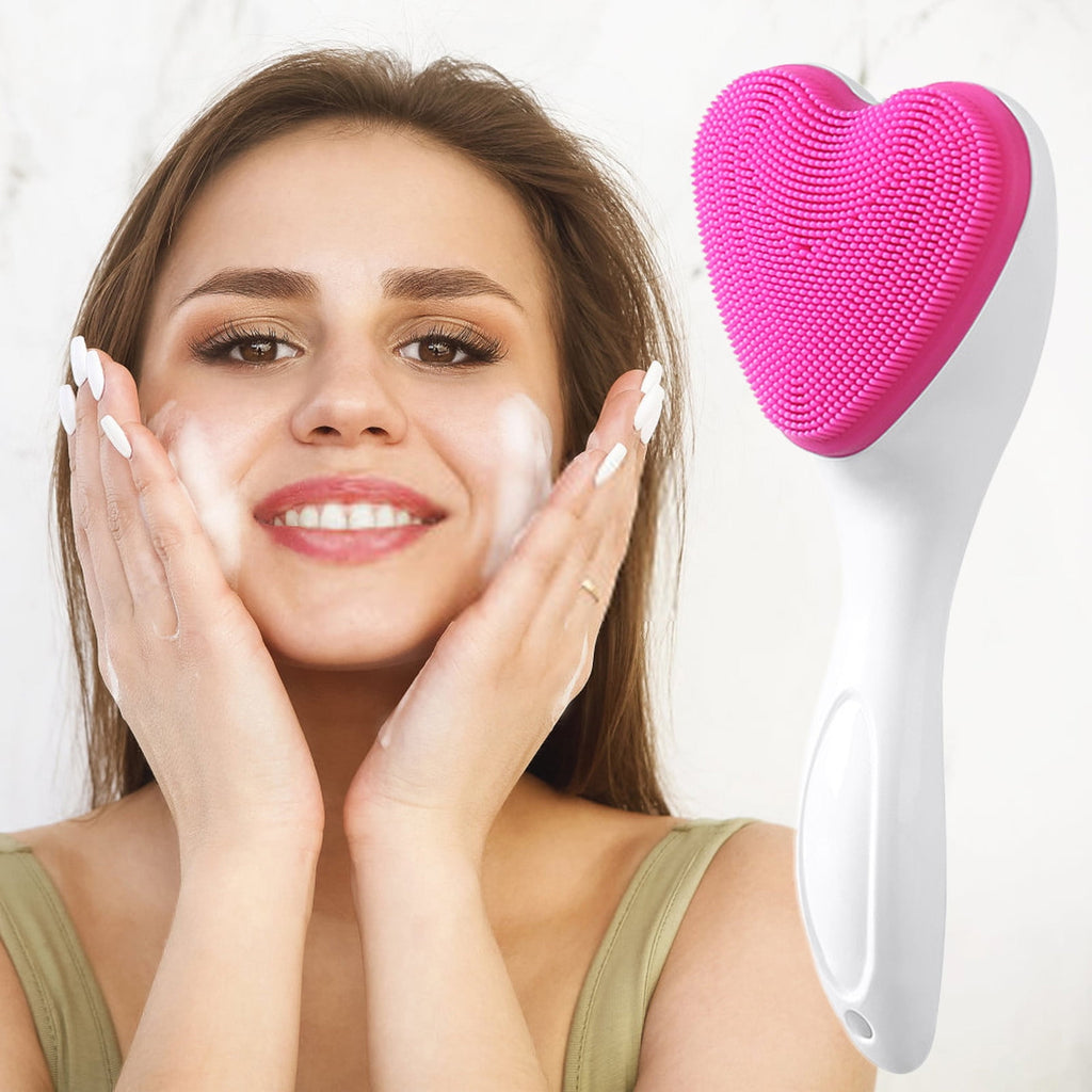 Pro Cleanser Facial Cleansing Brush Handheld Gentle Exfoliating Bath Tool for Beauty Makeup Routine - Image 5