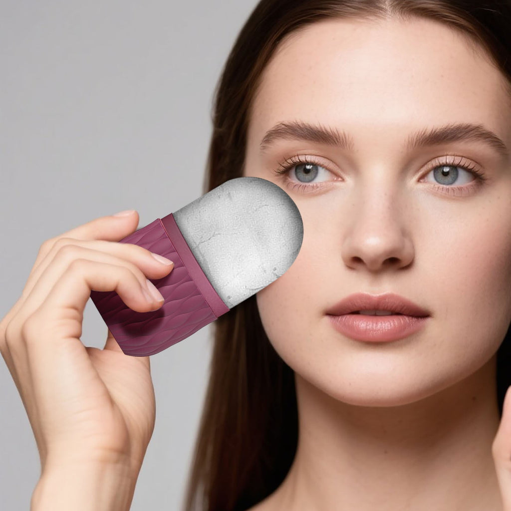 Ice Roller For Face - Eye Puffiness and Facial Ice Roller，Reusable Silicone Roller Durable Ice Facial Beauty Roller Face Massager For Skin C - Image 4