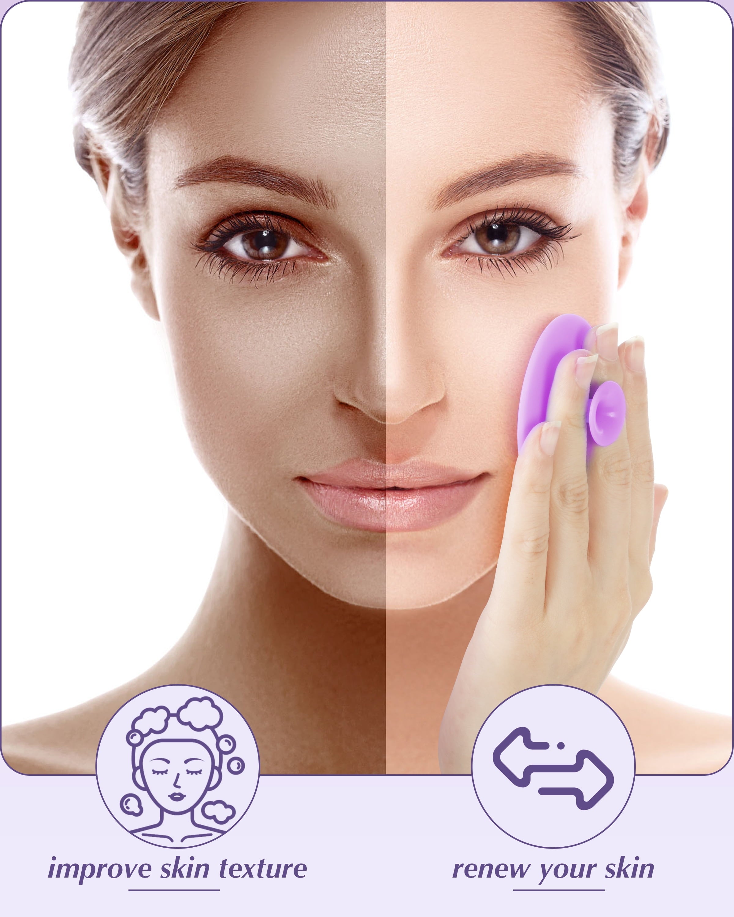 Face Scrubber, 10 PCS Baby Bath Brush, Soft Silicone Facial Cleansing Brush Face Exfoliator, Silicone Scrubbers Exfoliator Brush - Image 5