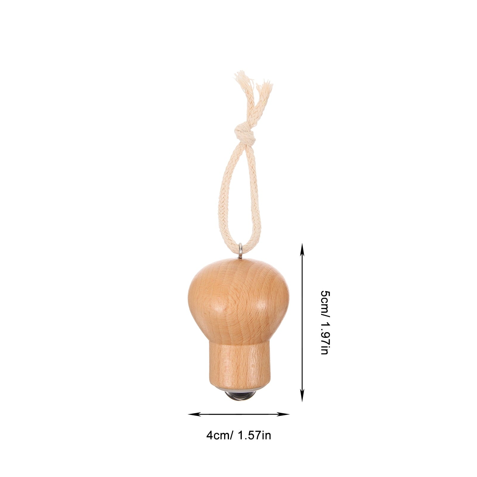 Face Roller Skin Care Tool Khaki Beech Wood 1Pcs - Image 3