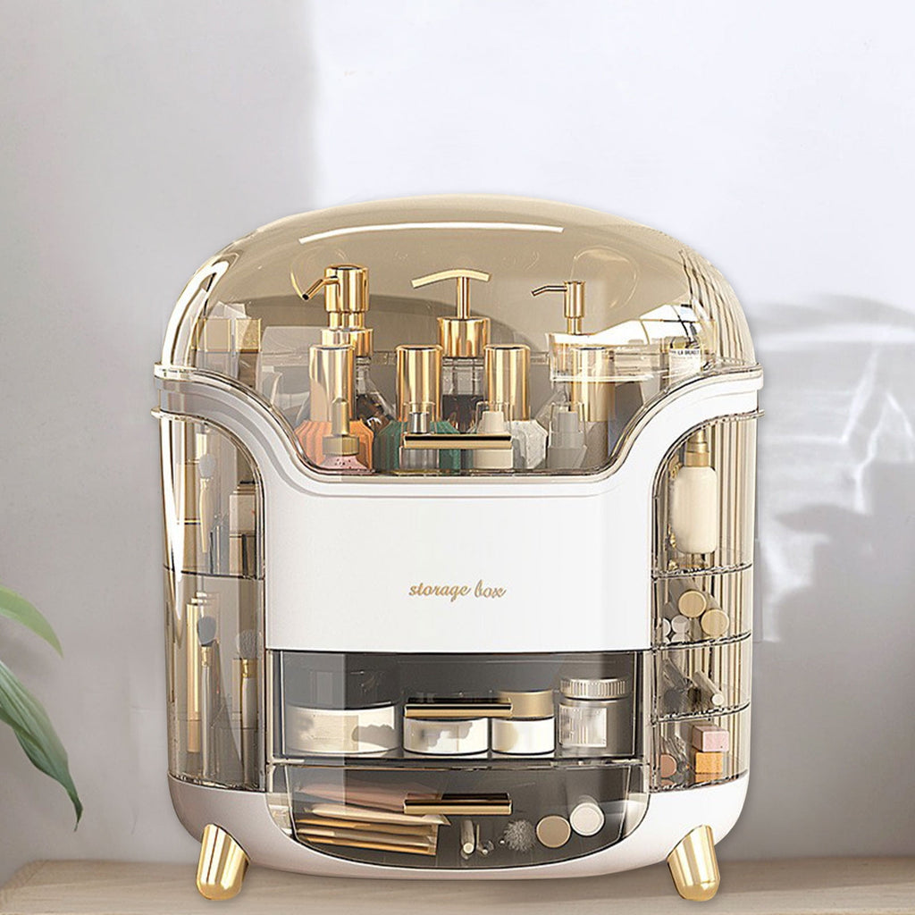 Skin Care Organizer - Large Makeup Storage with Drawers - Cosmetic Desk Display Case for Dressing Room and Bedside Table - Image 6