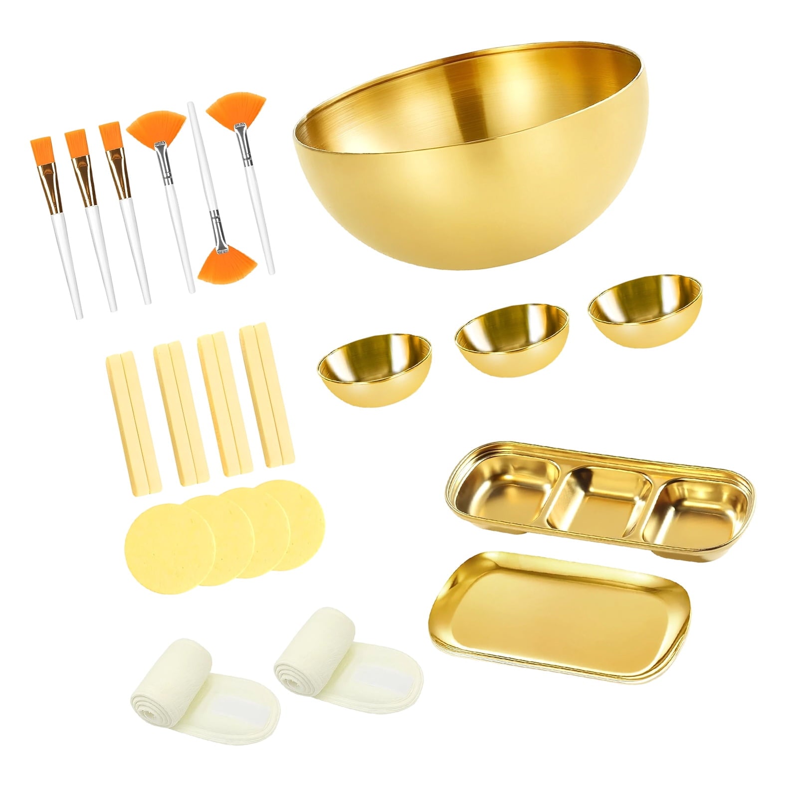 26Pcs Esthetician Supplies Professional Face Mask Mixing Bowl Set Face Mask Applicator Brushes for Skincare Application
