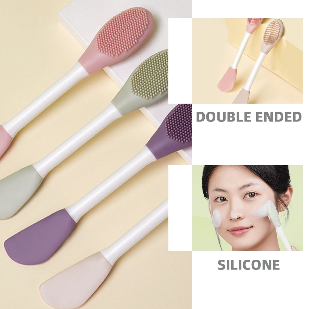 3Pack Silicone Applicator Brush for Facial Cleansing in Skincare Routine - Image 2