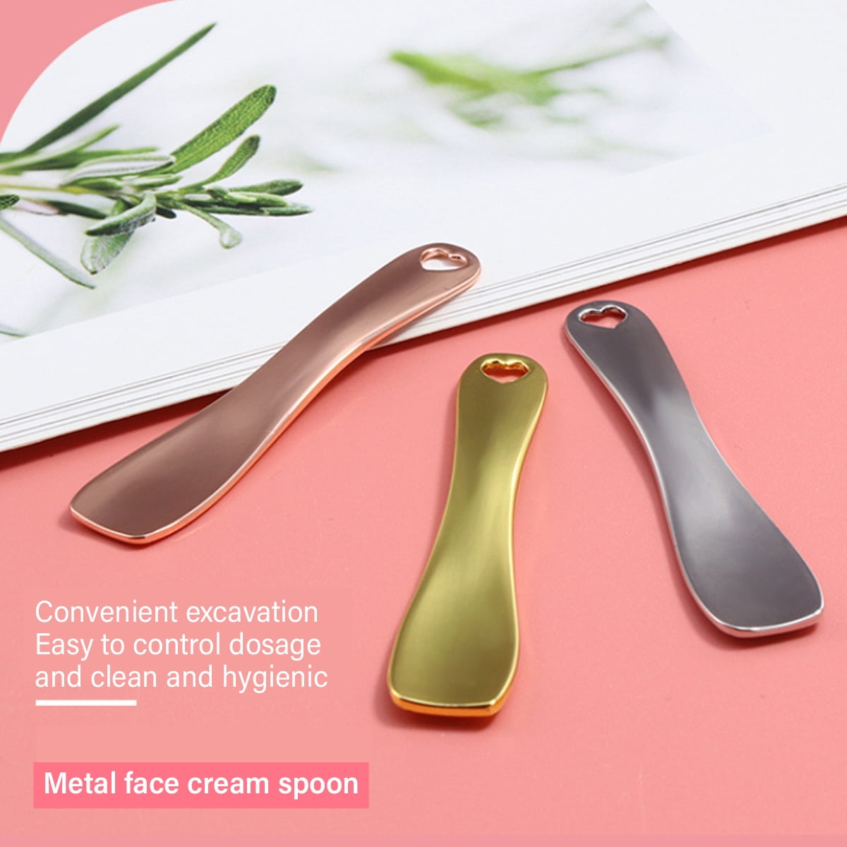 Mini Spoon Beauty Scoop, Metal Alloy Makeup Spatula for Dark Circles Skincare, Stainless Steel Applicator Ensuring Reusable and Gentle Produ - Image 5