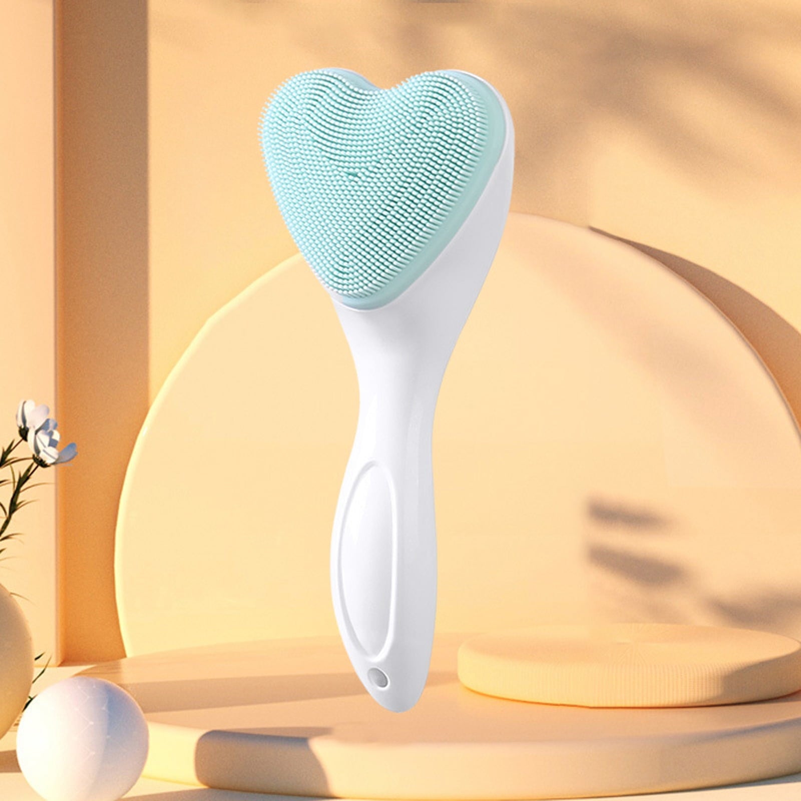 Gentle Exfoliating Facial Cleansing Brush - Handheld Beauty Makeup Tool for Deep Cleansing and Skin Care - Image 4