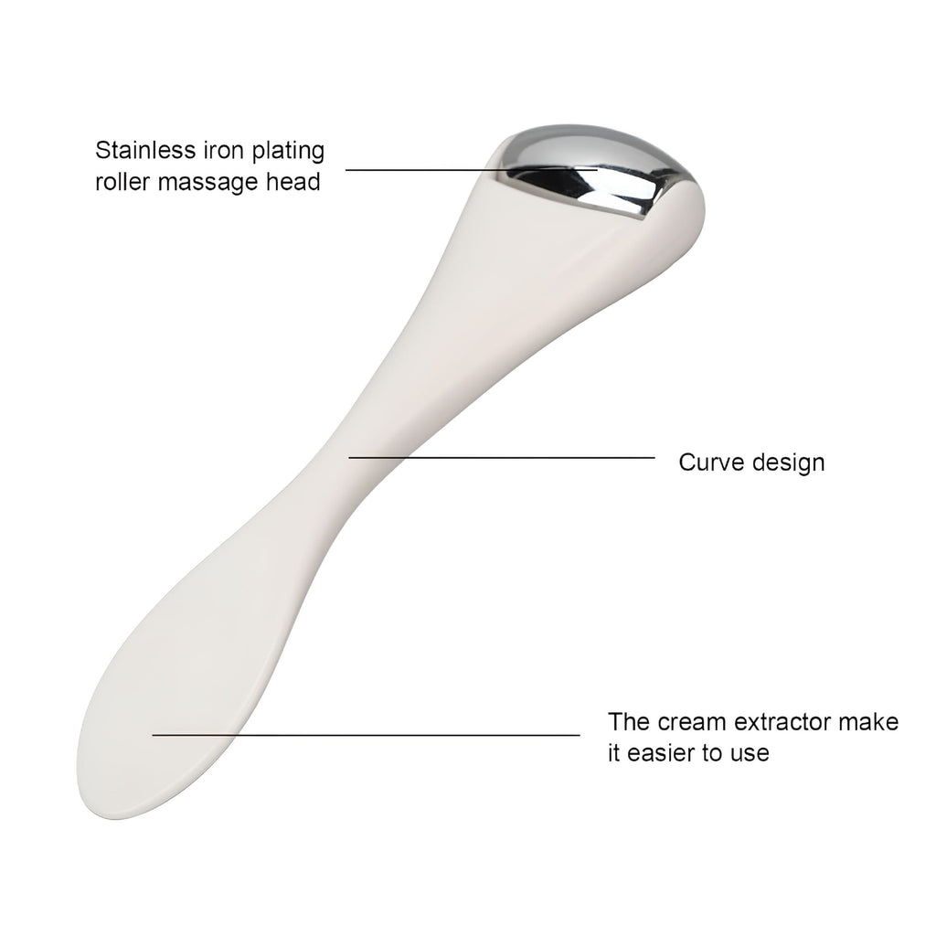 XIRQI Stainless Steel Face Roller, Mini Face and Eye Roller, Metal Face Roller for Puffy Eyes and Dark Circles, Wrinkles and Tighten Skin - Image 3